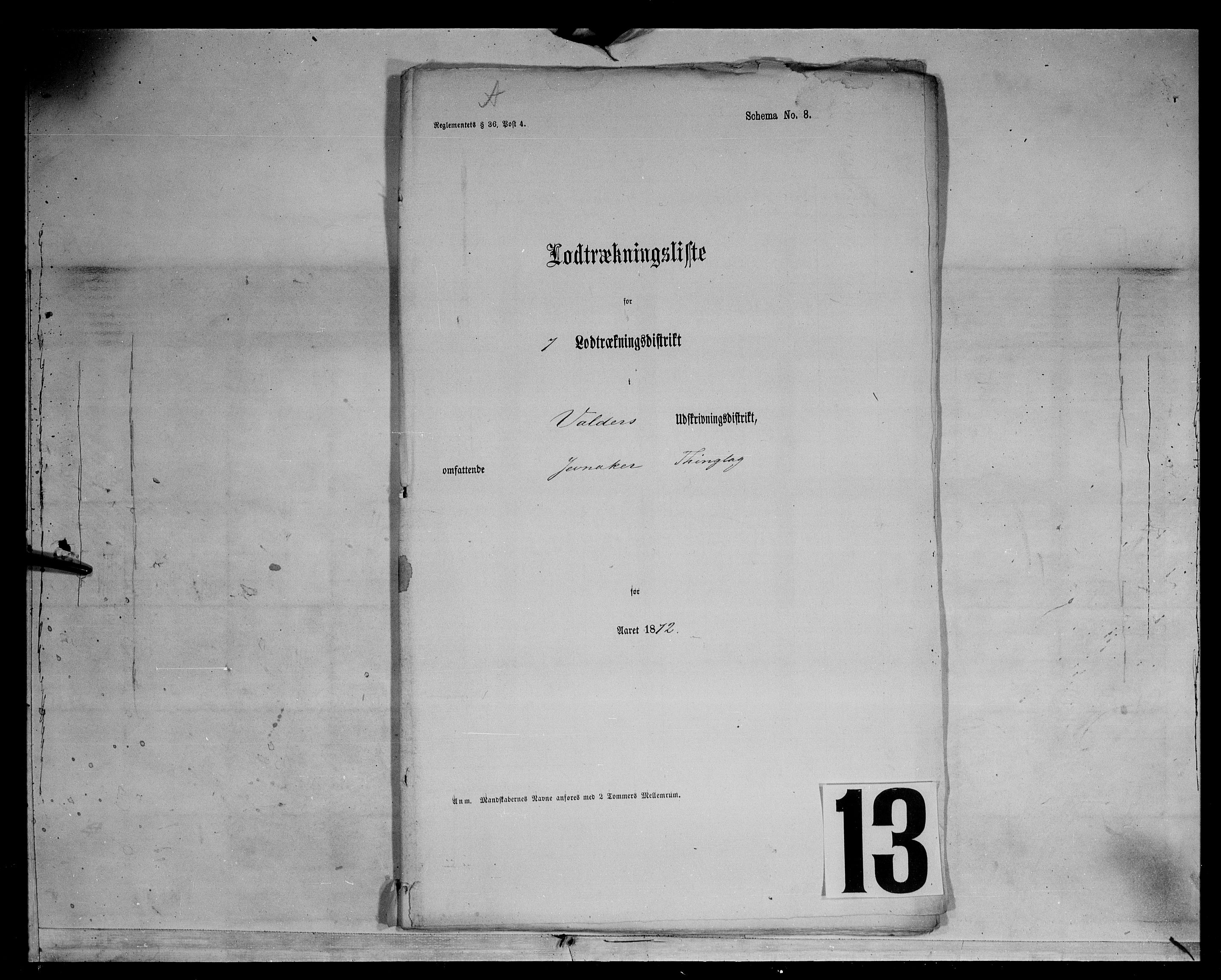 Fylkesmannen i Oppland, SAH/FYO-002/1/K/Kg/L1166: Gran og Jevnaker, 1860-1879, s. 8401