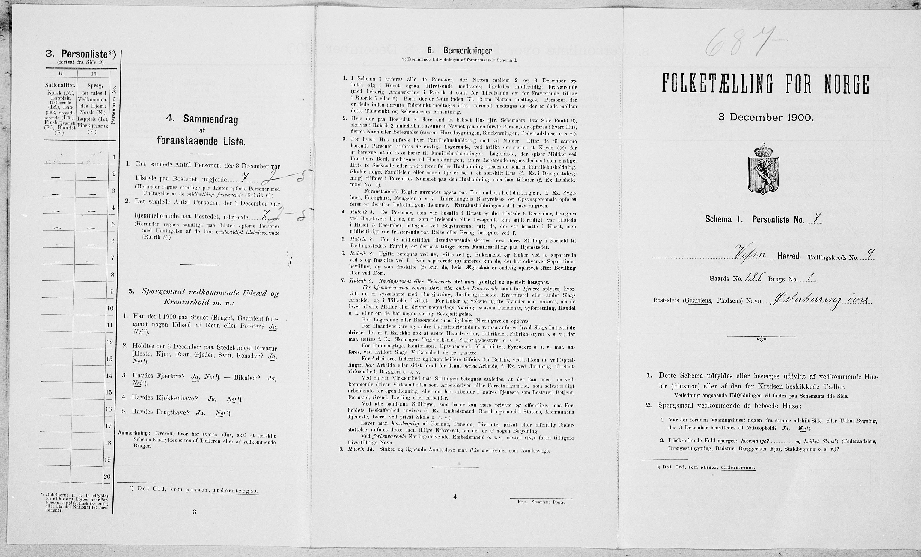 SAT, Folketelling 1900 for 1824 Vefsn herred, 1900, s. 769