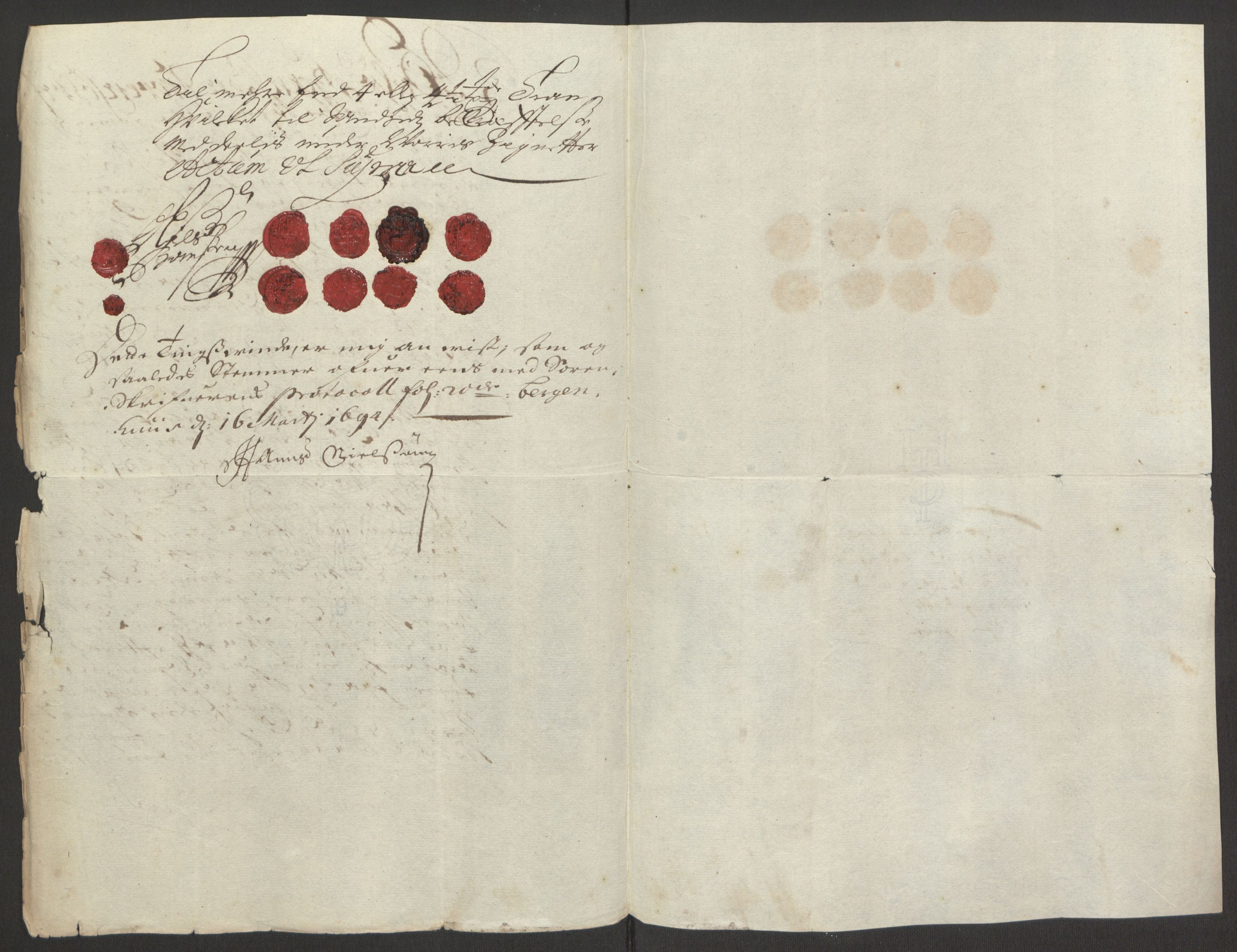 Rentekammeret inntil 1814, Reviderte regnskaper, Fogderegnskap, AV/RA-EA-4092/R52/L3307: Fogderegnskap Sogn, 1693-1694, s. 224