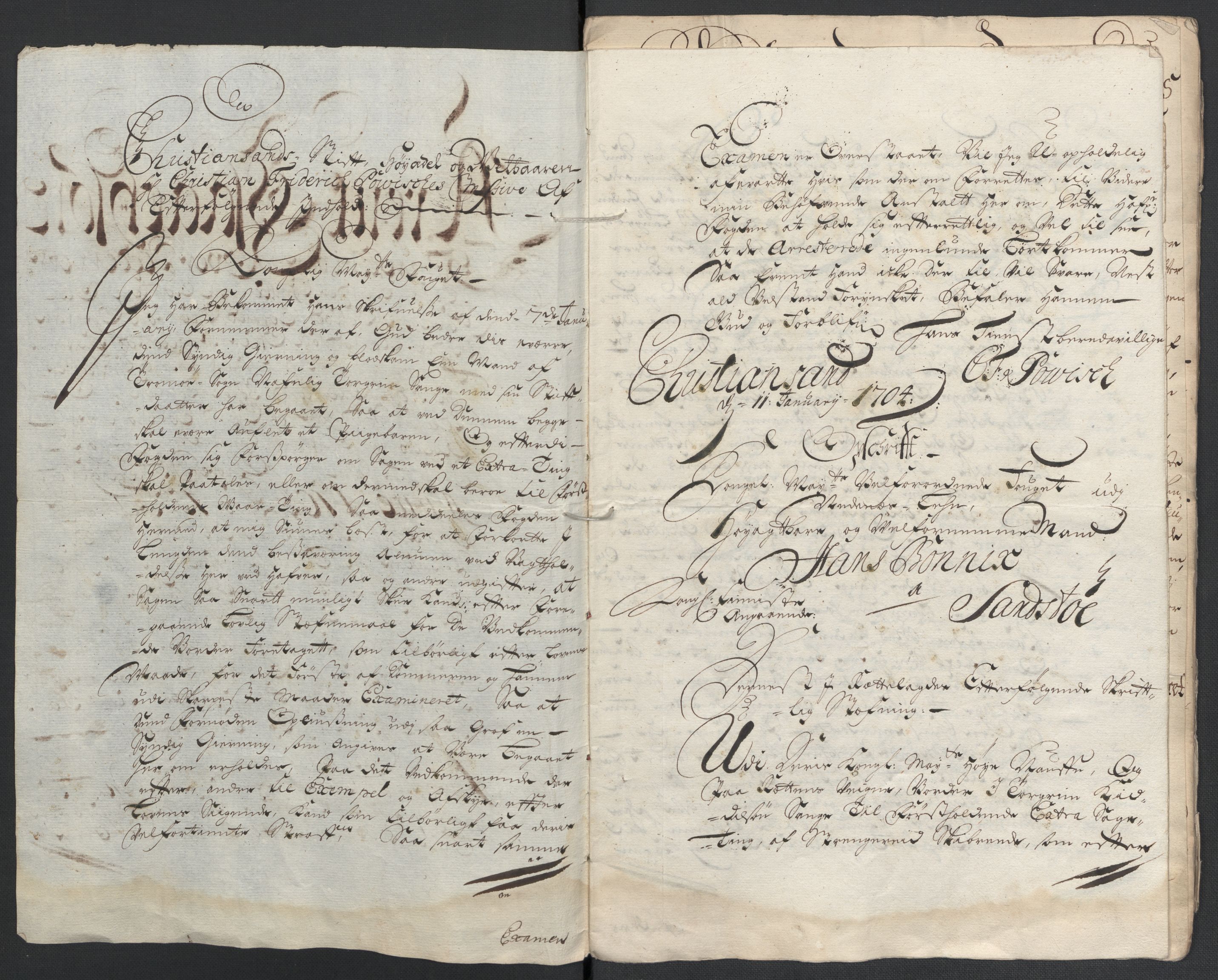 Rentekammeret inntil 1814, Reviderte regnskaper, Fogderegnskap, AV/RA-EA-4092/R39/L2317: Fogderegnskap Nedenes, 1704-1705, s. 517