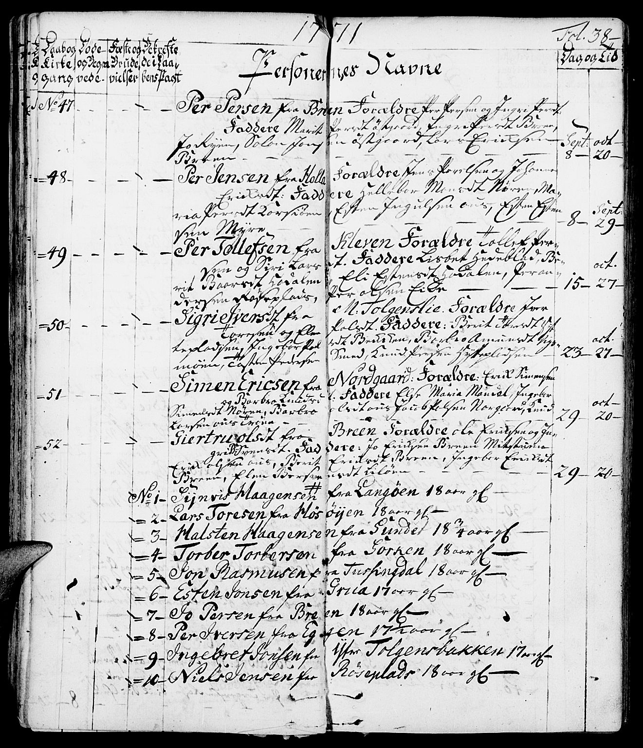 Tolga prestekontor, AV/SAH-PREST-062/K/L0002: Ministerialbok nr. 2, 1768-1786, s. 38