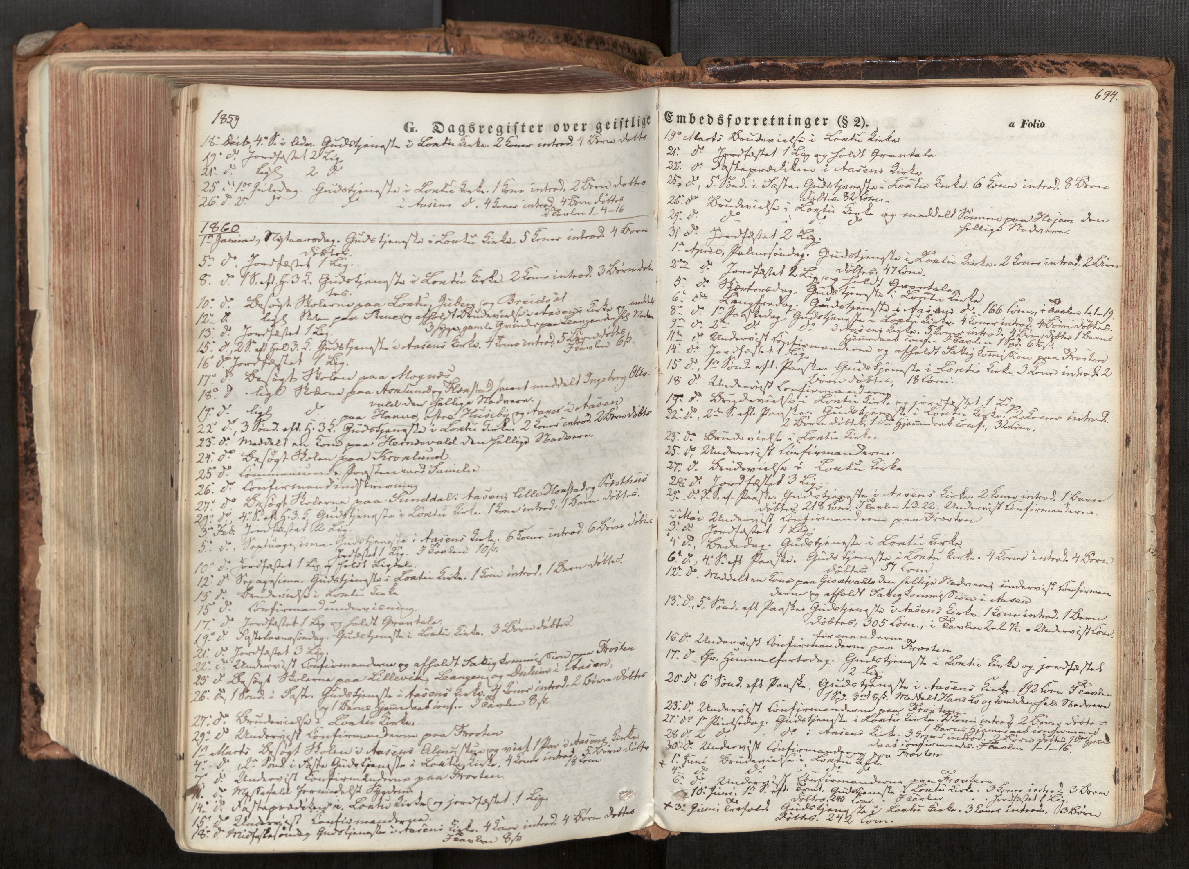 Ministerialprotokoller, klokkerbøker og fødselsregistre - Nord-Trøndelag, AV/SAT-A-1458/713/L0116: Ministerialbok nr. 713A07, 1850-1877, s. 694