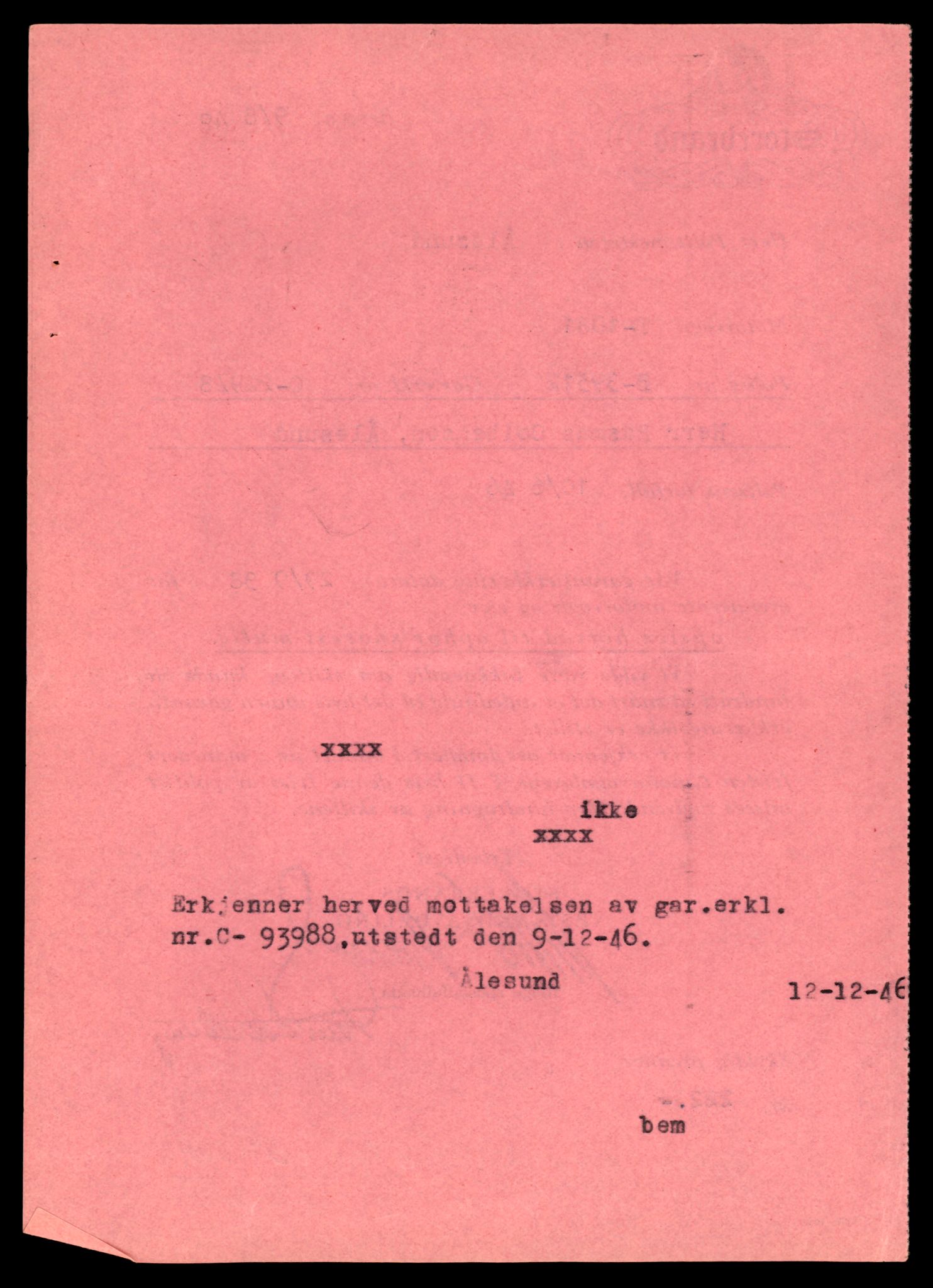 Møre og Romsdal vegkontor - Ålesund trafikkstasjon, AV/SAT-A-4099/F/Fe/L0033: Registreringskort for kjøretøy T 12151 - T 12474, 1927-1998, s. 778
