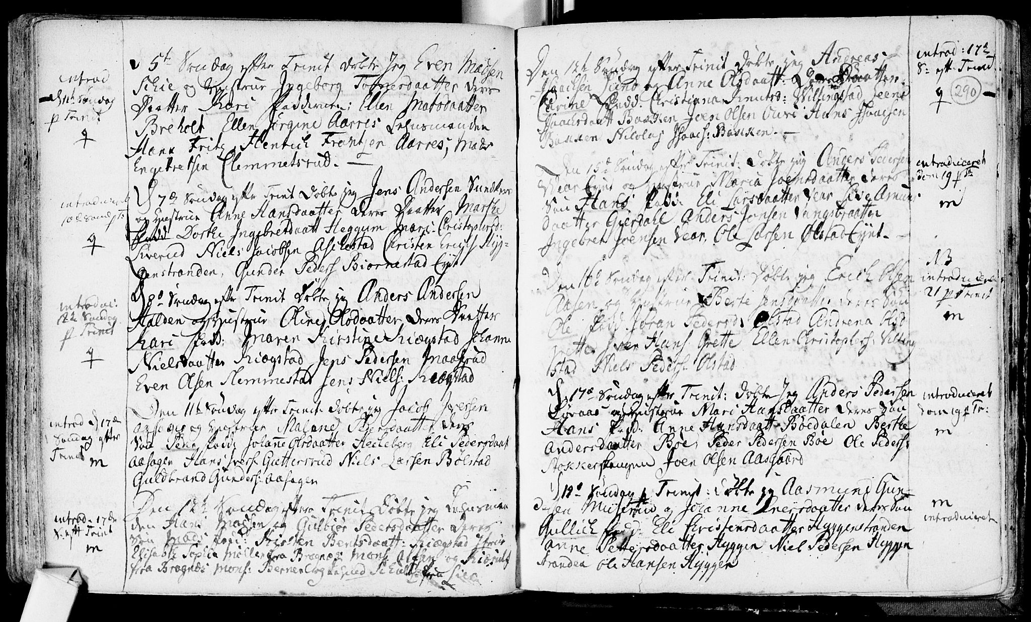 Røyken kirkebøker, SAKO/A-241/F/Fa/L0002: Ministerialbok nr. 2, 1731-1782, s. 290