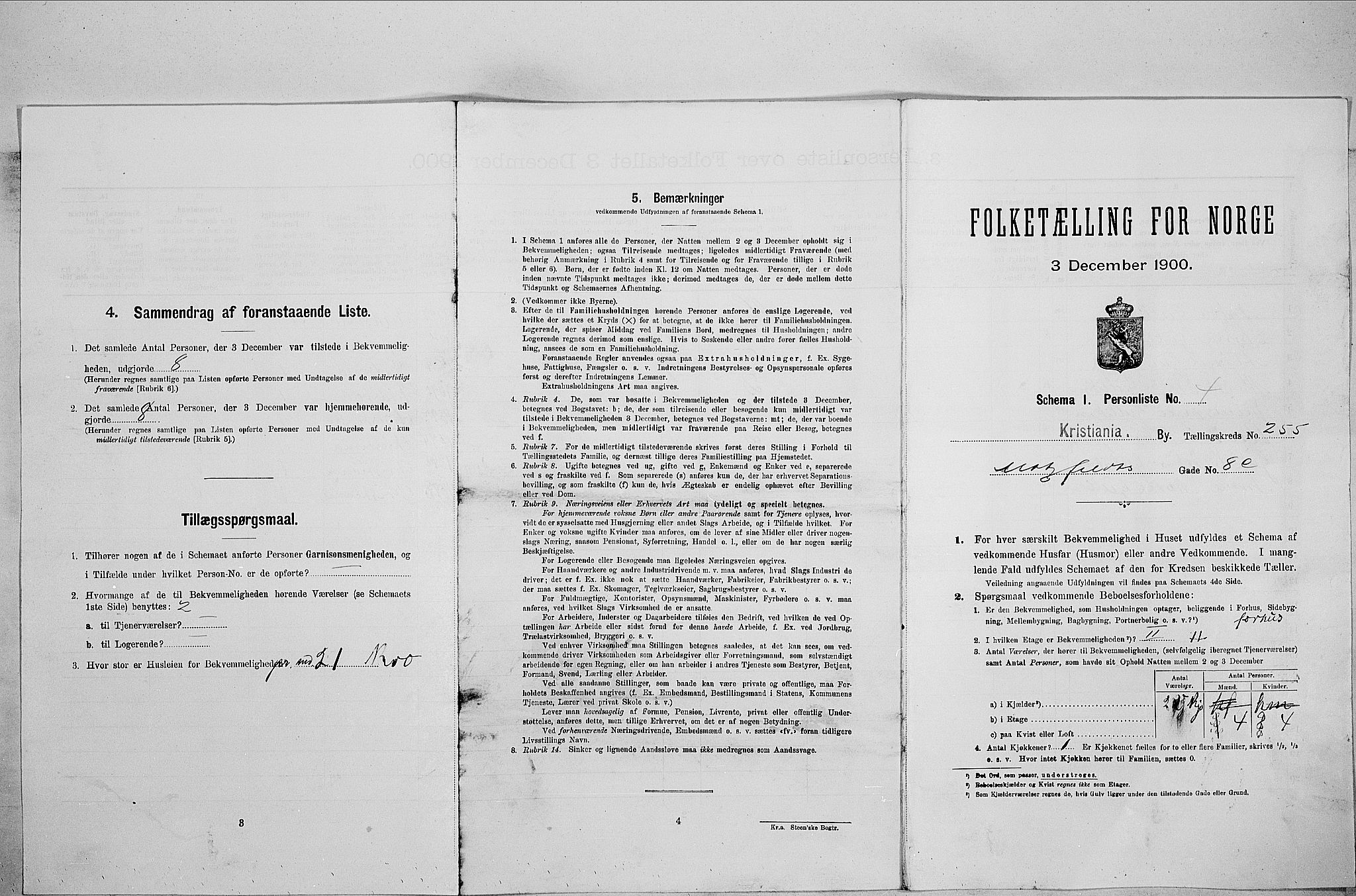 SAO, Folketelling 1900 for 0301 Kristiania kjøpstad, 1900, s. 59799