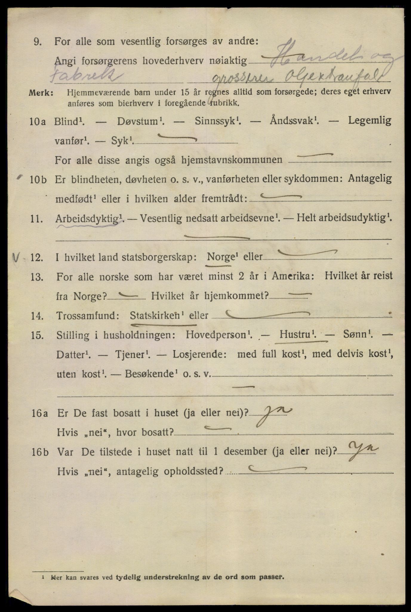 SAO, Folketelling 1920 for 0301 Kristiania kjøpstad, 1920, s. 180240