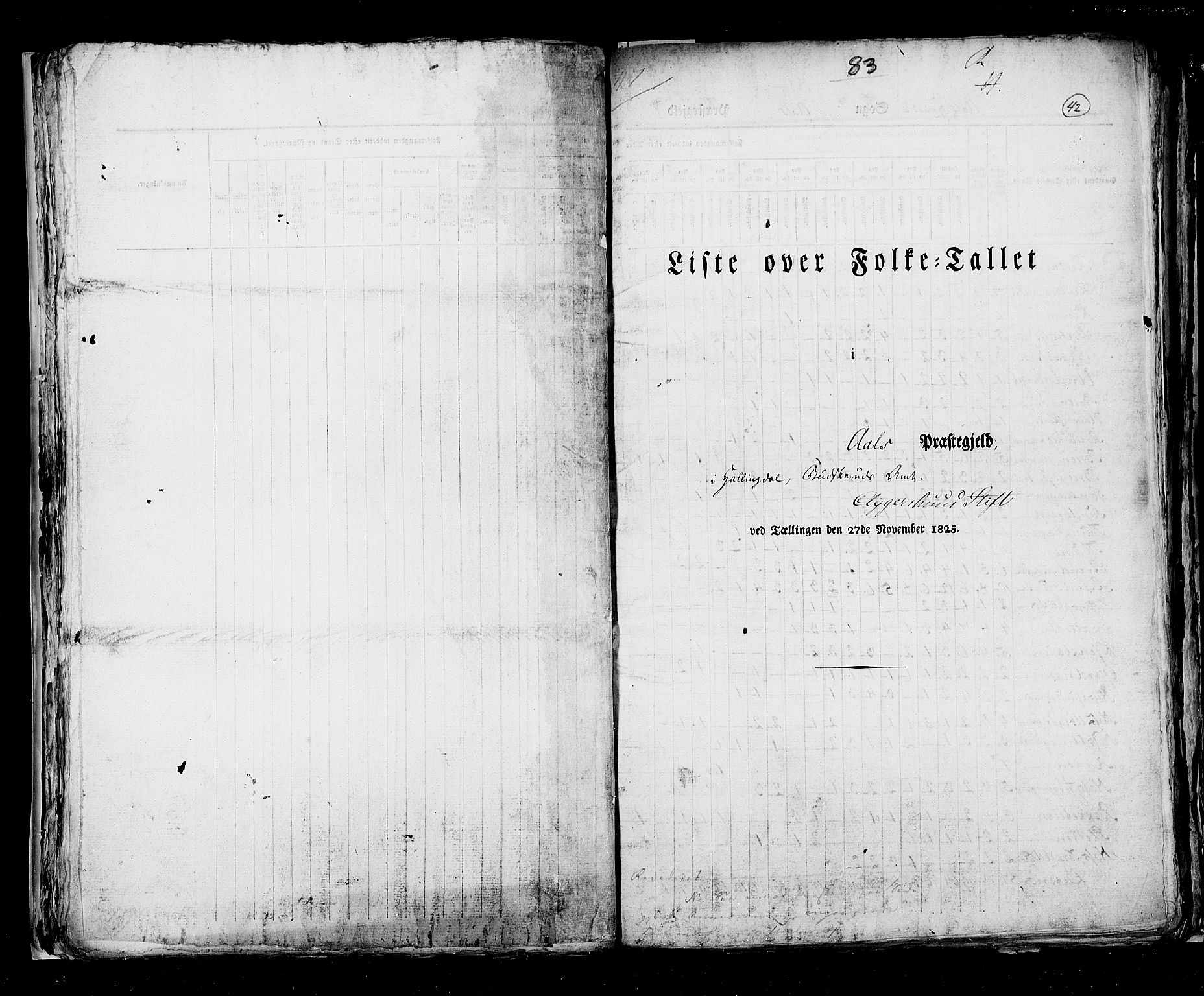 RA, Folketellingen 1825, bind 7: Buskerud amt, 1825, s. 42