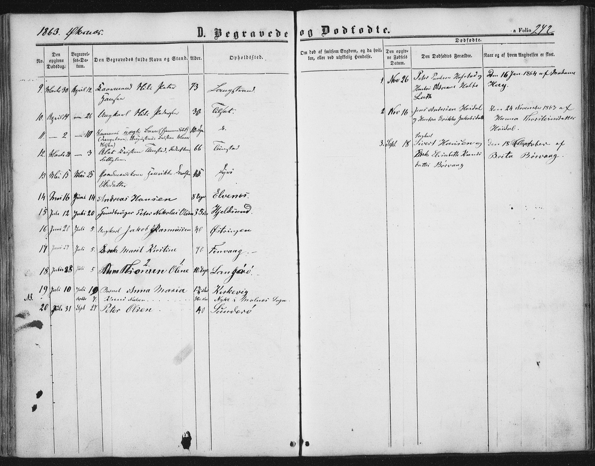 Ministerialprotokoller, klokkerbøker og fødselsregistre - Nordland, AV/SAT-A-1459/893/L1333: Ministerialbok nr. 893A06, 1858-1866, s. 242