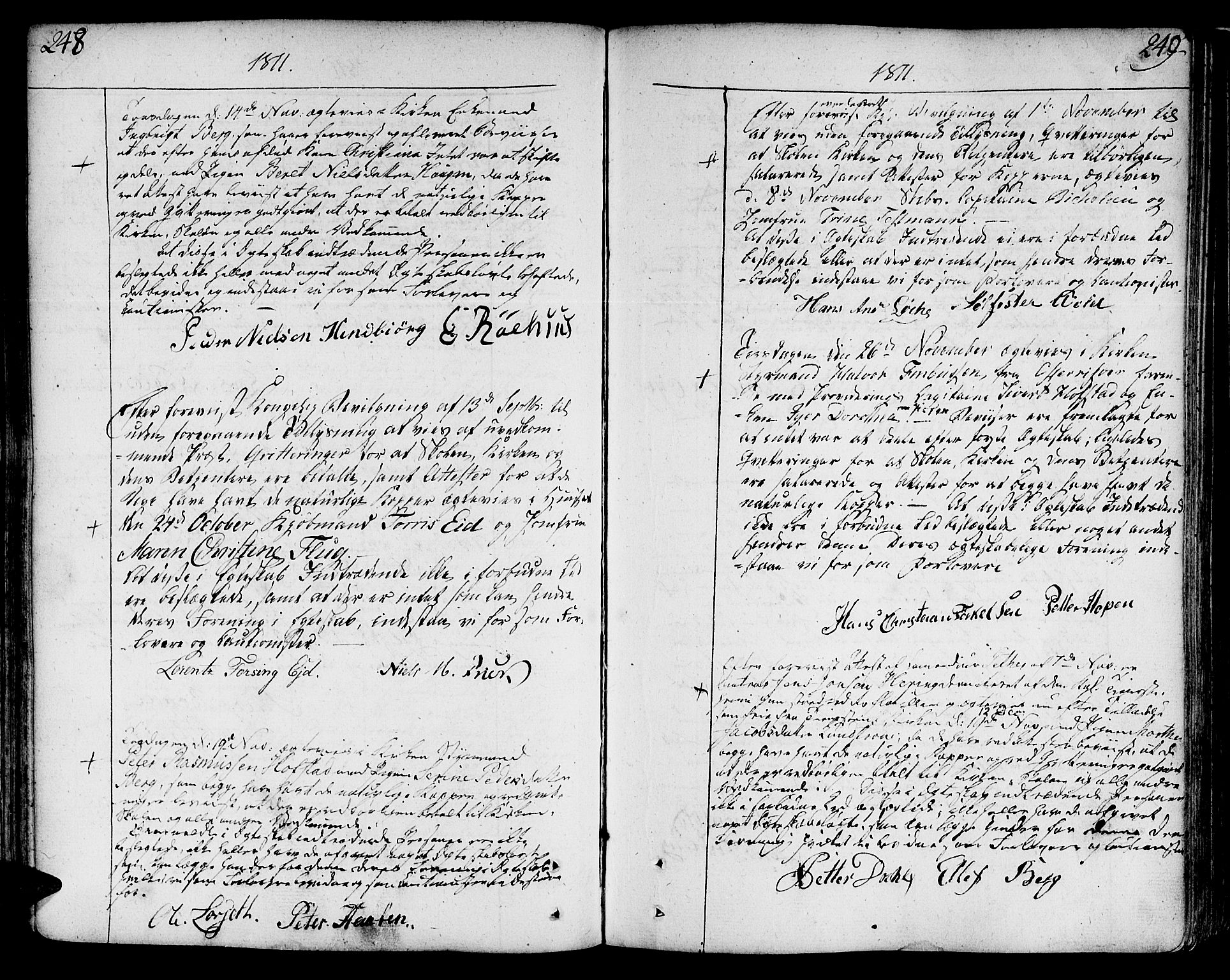 Ministerialprotokoller, klokkerbøker og fødselsregistre - Sør-Trøndelag, SAT/A-1456/602/L0105: Ministerialbok nr. 602A03, 1774-1814, s. 248-249