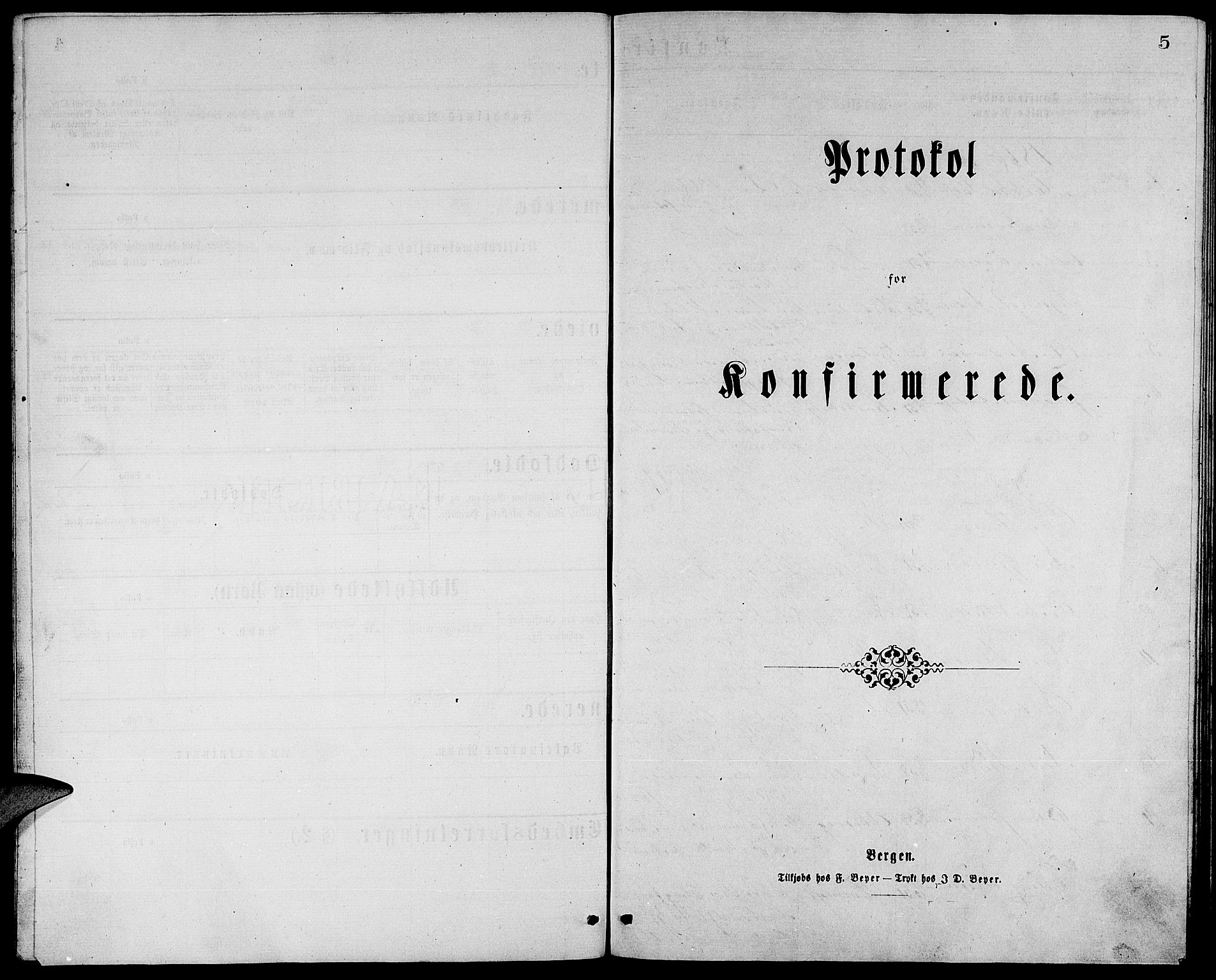 Fjell sokneprestembete, SAB/A-75301/H/Hab: Klokkerbok nr. A 3, 1866-1879, s. 5