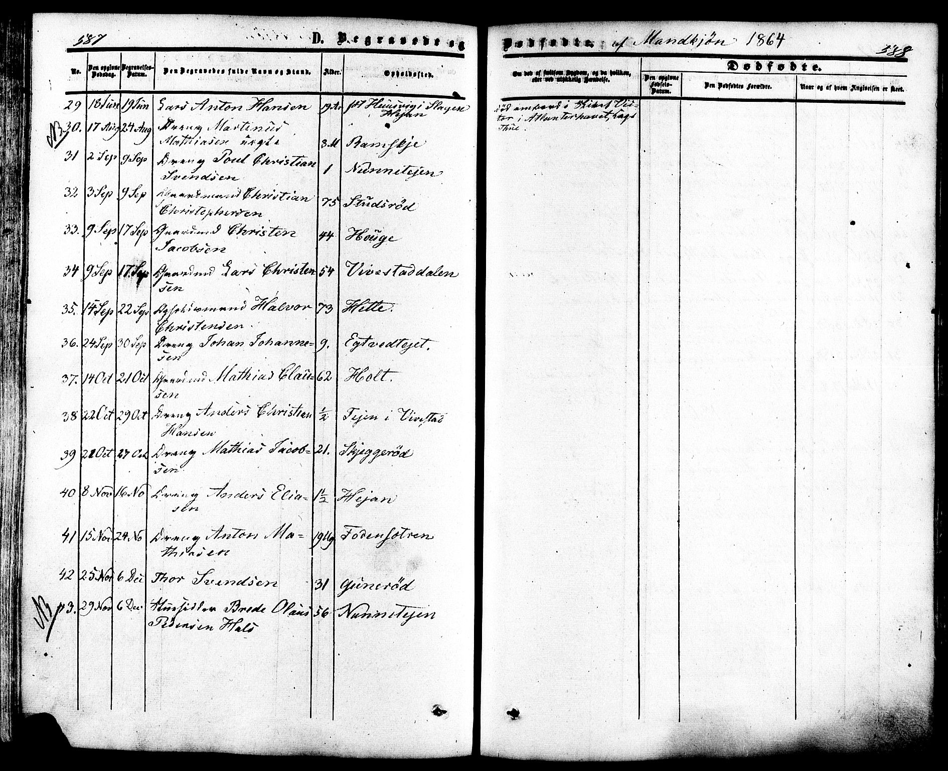 Ramnes kirkebøker, AV/SAKO-A-314/F/Fa/L0006: Ministerialbok nr. I 6, 1862-1877, s. 587-588