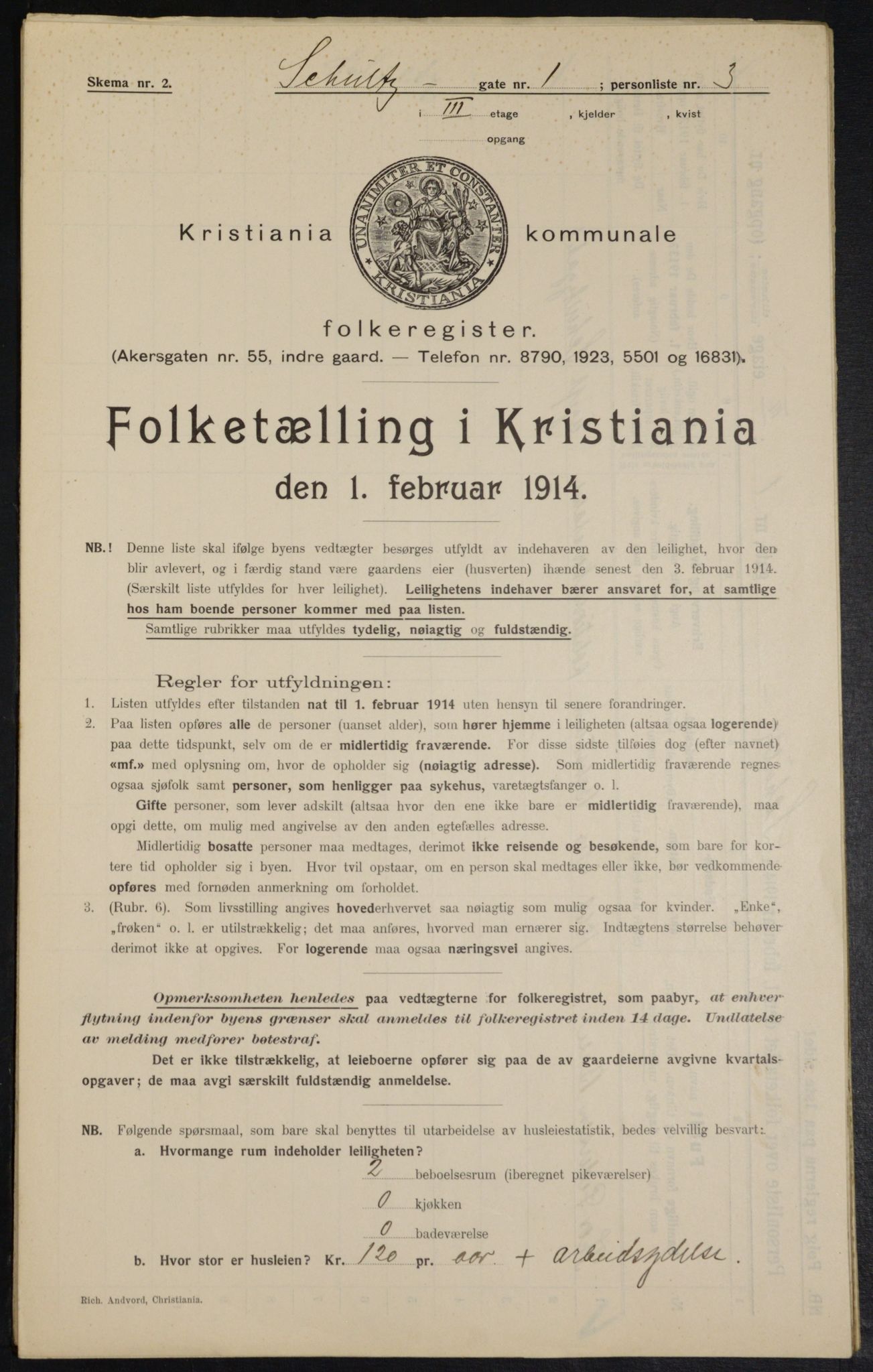 OBA, Kommunal folketelling 1.2.1914 for Kristiania, 1914, s. 90311