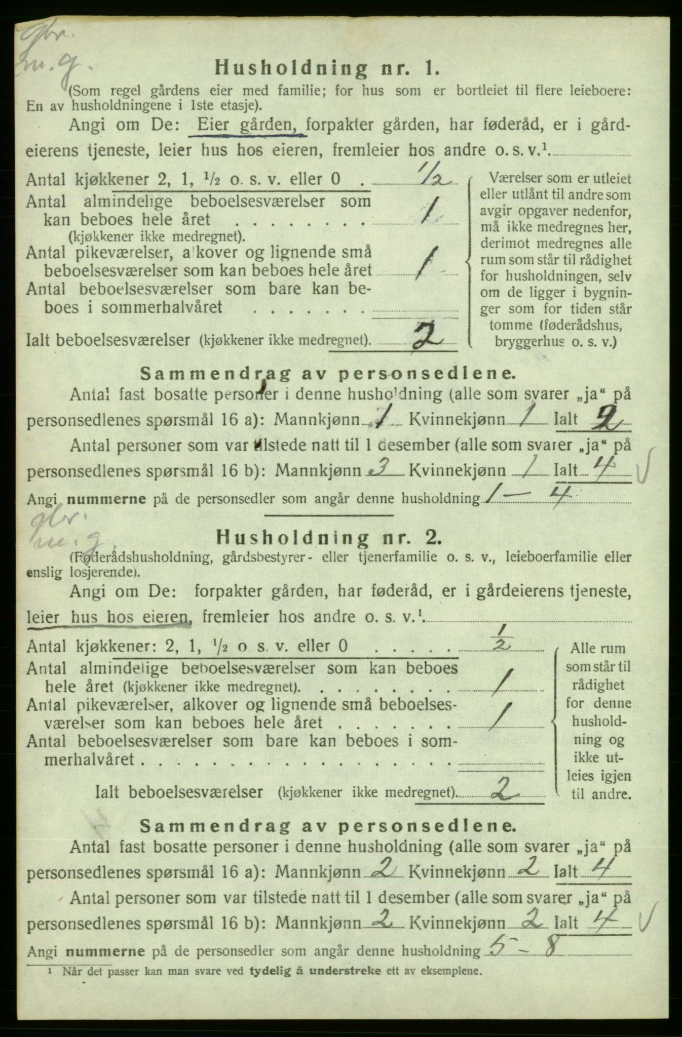 SAB, Folketelling 1920 for 1212 Skånevik herred, 1920, s. 1179