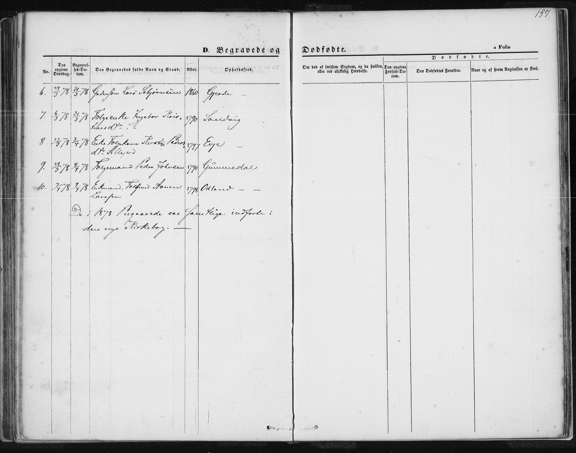 Tysvær sokneprestkontor, SAST/A -101864/H/Ha/Haa/L0005: Ministerialbok nr. A 5, 1865-1878, s. 157