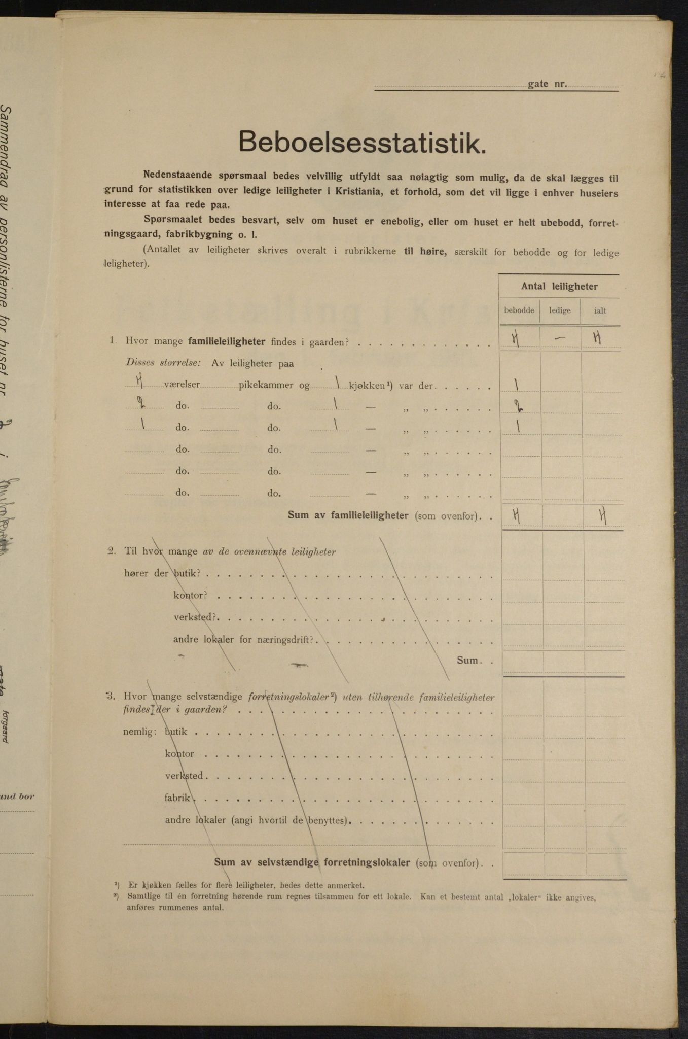 OBA, Kommunal folketelling 1.2.1915 for Kristiania, 1915, s. 20579