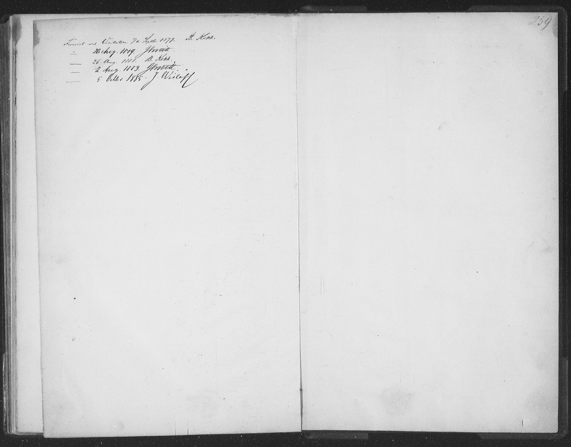 Ministerialprotokoller, klokkerbøker og fødselsregistre - Nordland, AV/SAT-A-1459/863/L0913: Klokkerbok nr. 863C03, 1877-1885, s. 259