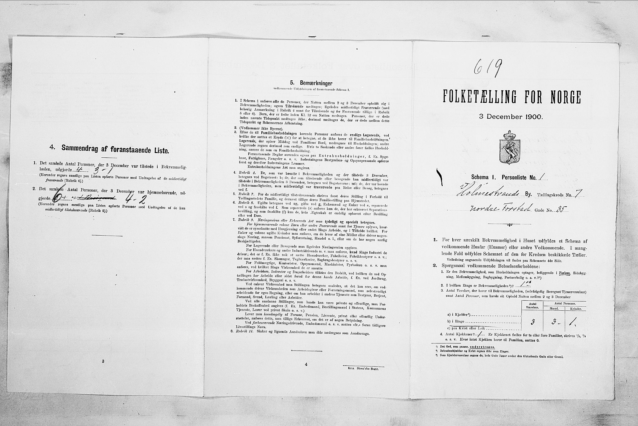 RA, Folketelling 1900 for 0702 Holmestrand kjøpstad, 1900, s. 1545