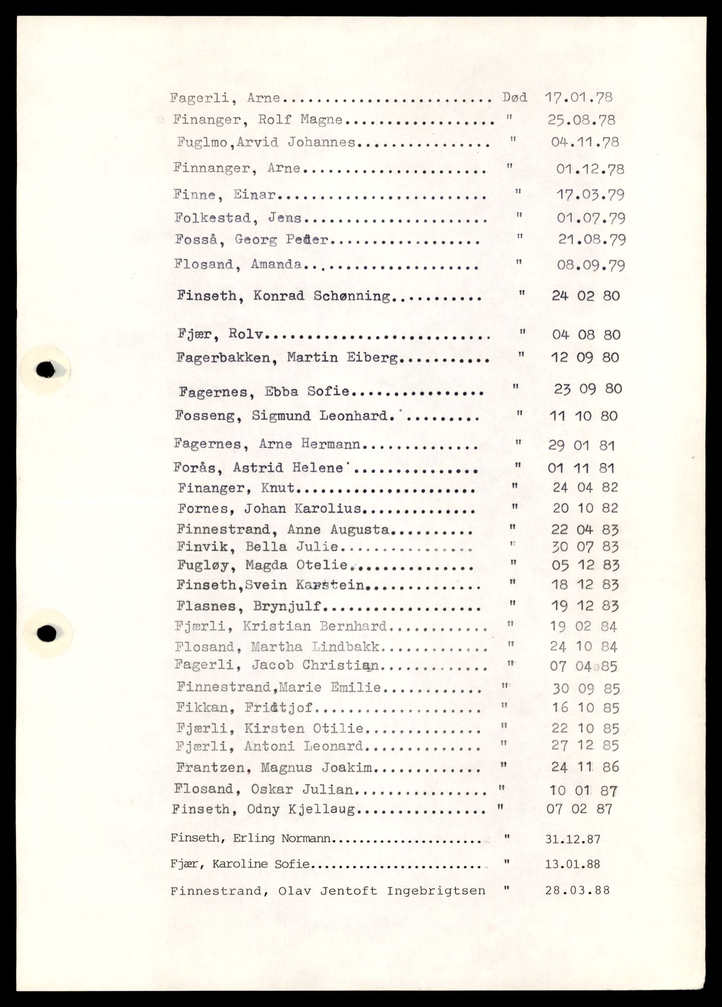 Nærøy lensmannskontor, SAT/A-6264/Ga/L0005: Mappe, Dødsfallsregister A - L, 1904-1991, s. 25