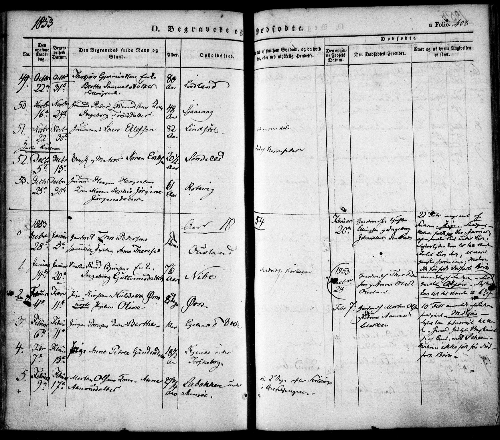 Søndeled sokneprestkontor, SAK/1111-0038/F/Fa/L0002: Ministerialbok nr. A 2, 1839-1860, s. 408