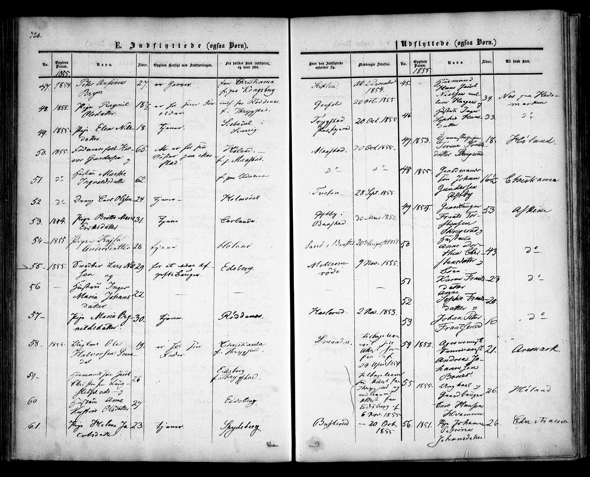 Trøgstad prestekontor Kirkebøker, AV/SAO-A-10925/F/Fa/L0008.b: Ministerialbok nr. I 8B, 1855-1864, s. 328