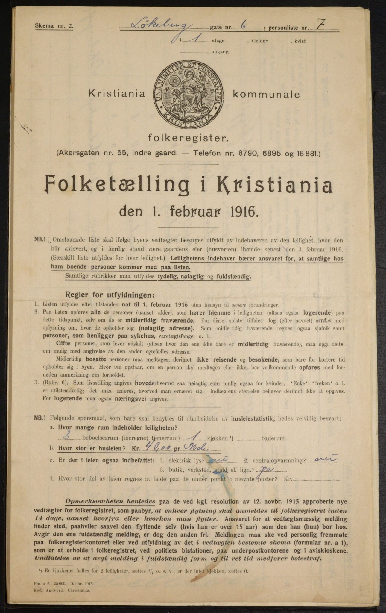 OBA, Kommunal folketelling 1.2.1916 for Kristiania, 1916, s. 59889