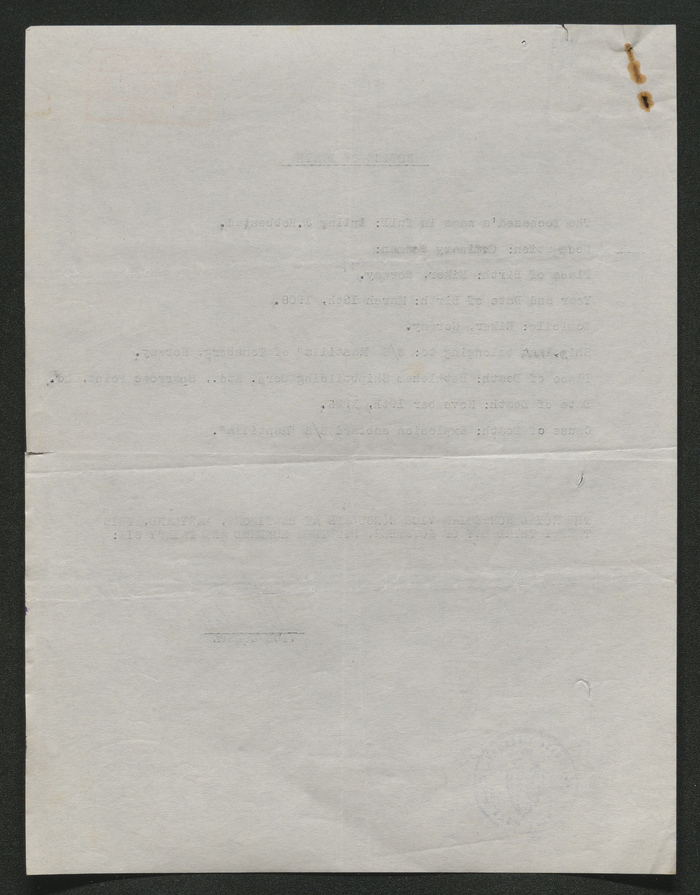 Eiker, Modum og Sigdal sorenskriveri, AV/SAKO-A-123/H/Ha/Hab/L0044: Dødsfallsmeldinger, 1926-1927, s. 507