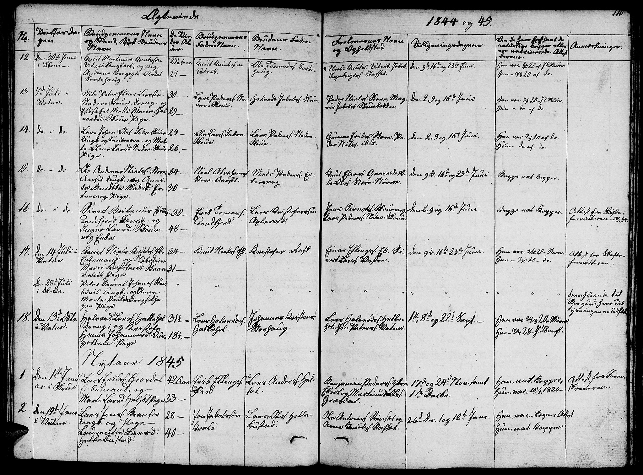 Ministerialprotokoller, klokkerbøker og fødselsregistre - Møre og Romsdal, SAT/A-1454/524/L0362: Klokkerbok nr. 524C03, 1840-1854, s. 110