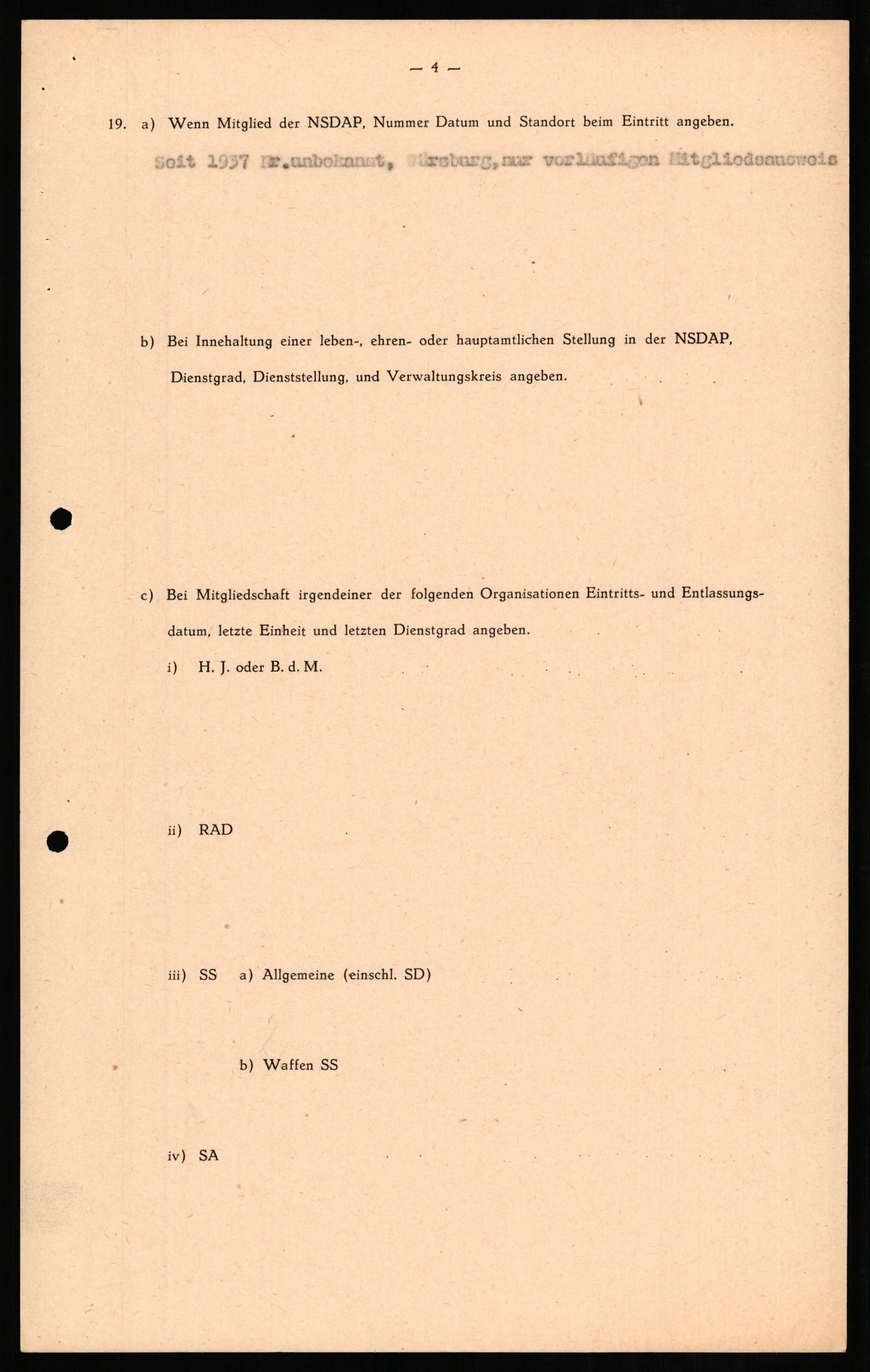 Forsvaret, Forsvarets overkommando II, AV/RA-RAFA-3915/D/Db/L0013: CI Questionaires. Tyske okkupasjonsstyrker i Norge. Tyskere., 1945-1946, s. 315