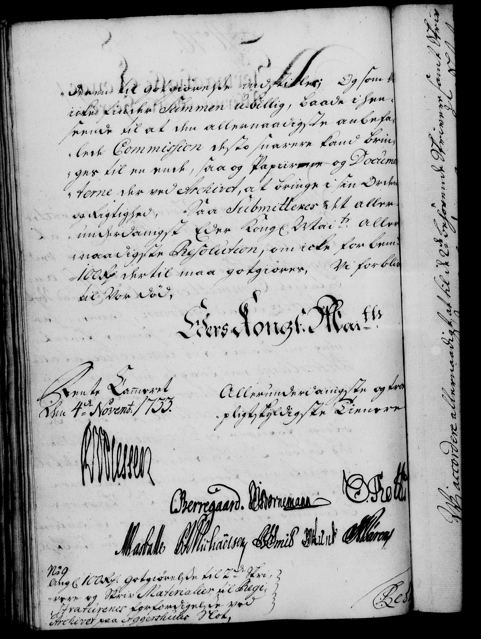 Rentekammeret, Kammerkanselliet, RA/EA-3111/G/Gf/Gfa/L0016: Norsk relasjons- og resolusjonsprotokoll (merket RK 52.16), 1733, s. 382