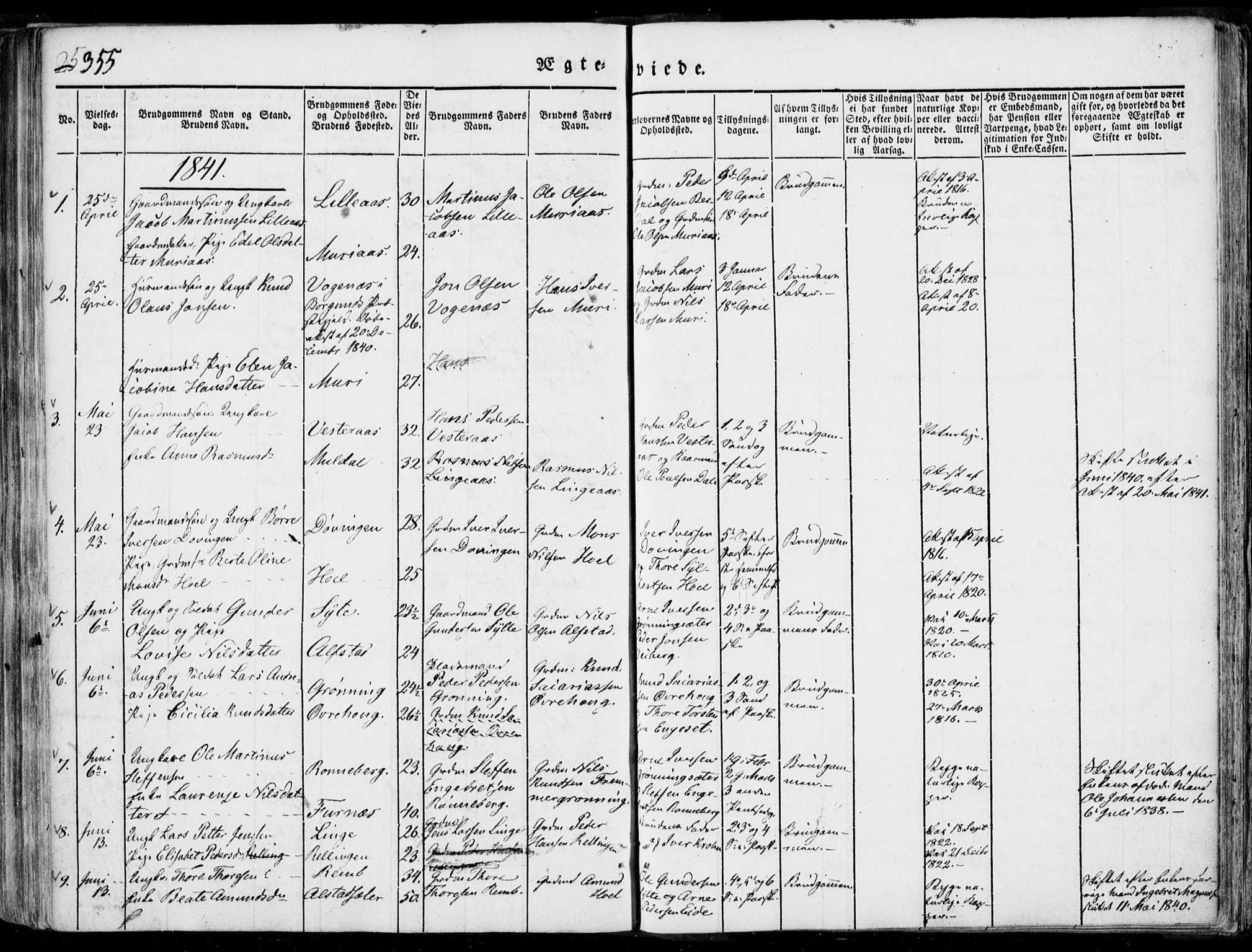 Ministerialprotokoller, klokkerbøker og fødselsregistre - Møre og Romsdal, SAT/A-1454/519/L0248: Ministerialbok nr. 519A07, 1829-1860, s. 355b