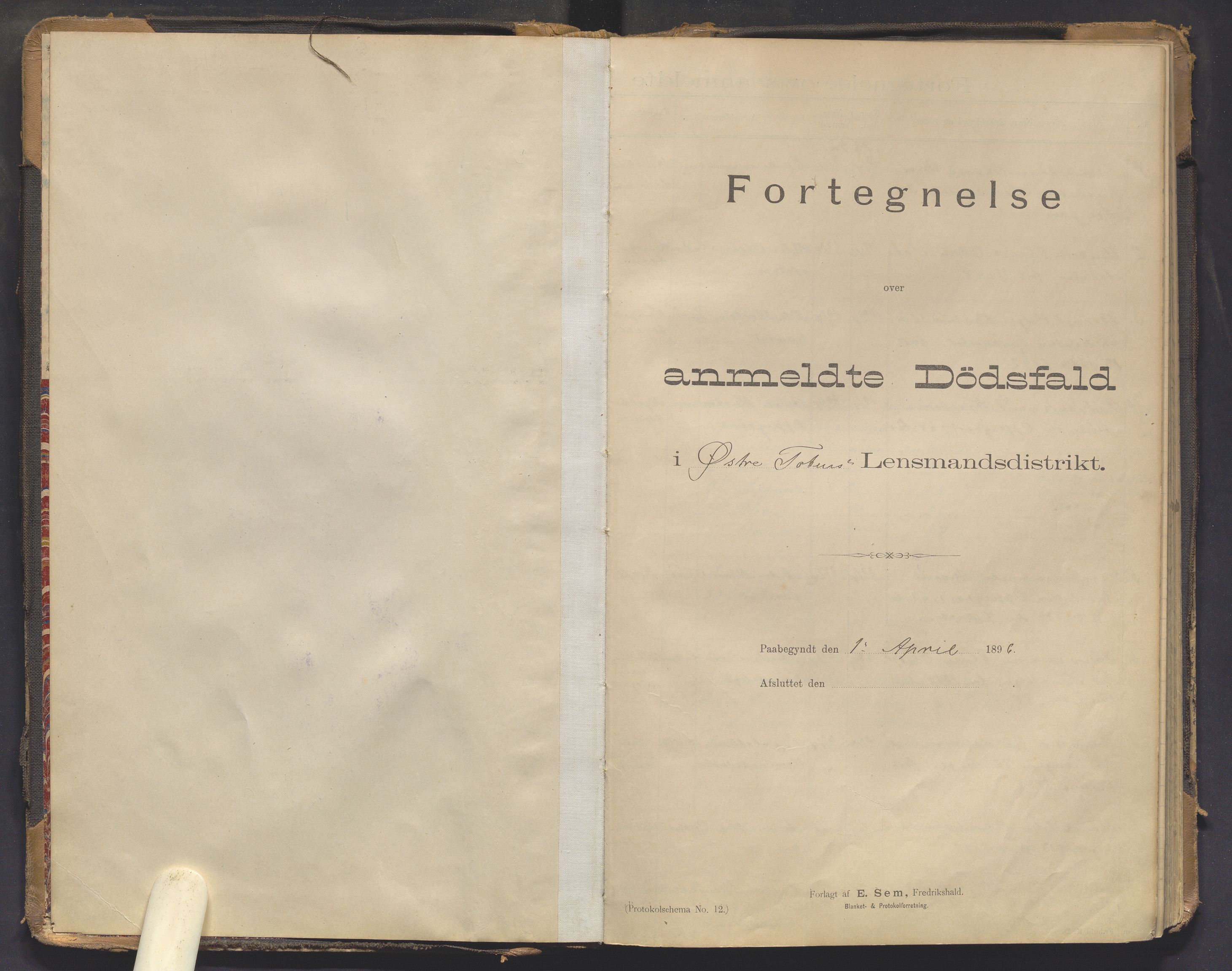 Østre Toten lensmannskontor, SAH/LOØ-006/H/Ha/Haa/L0001/0002: Dødsfallsprotokoller / Dødsfallsprotokoll, 1896-1910