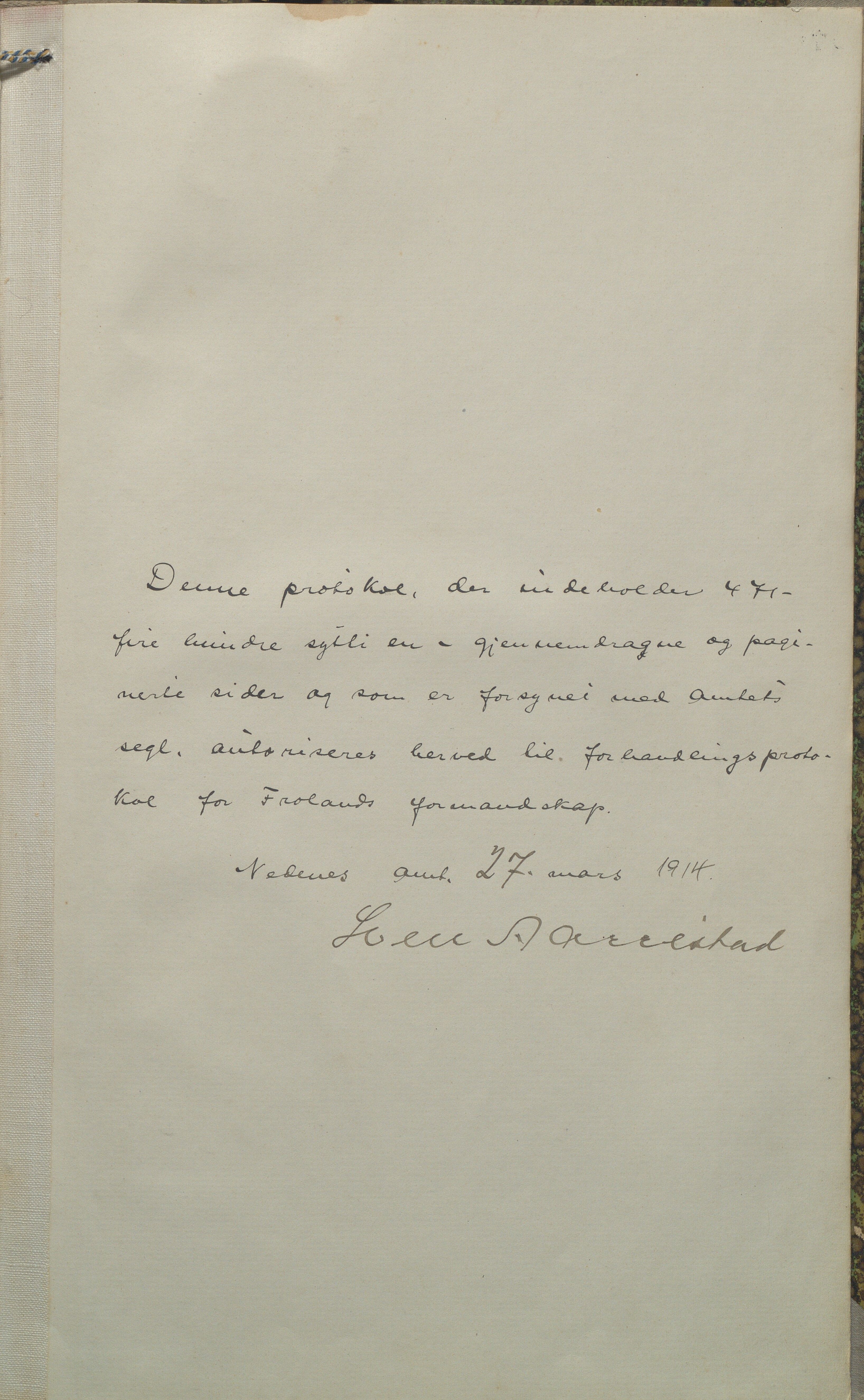 Froland kommune, Formannskap og Kommunestyre, AAKS/KA0919-120/A_1/L0005: Forhandlingsprotokoll, 1914-1923