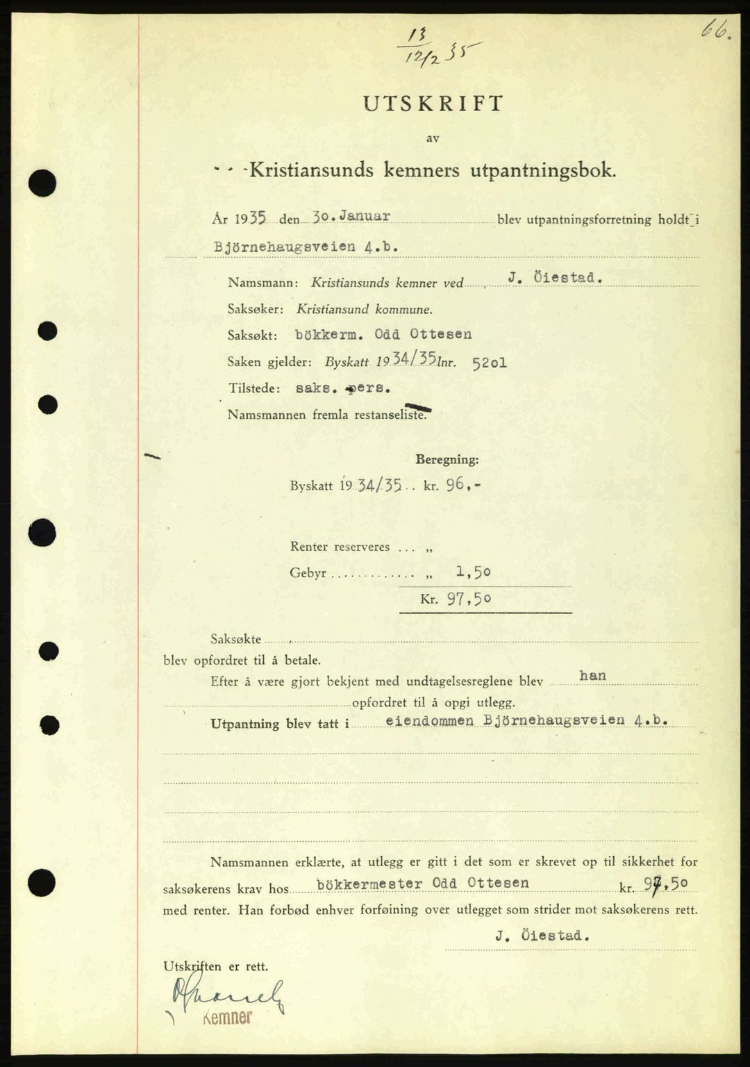 Kristiansund byfogd, SAT/A-4587/A/27: Pantebok nr. 28, 1934-1936, Tingl.dato: 12.02.1935
