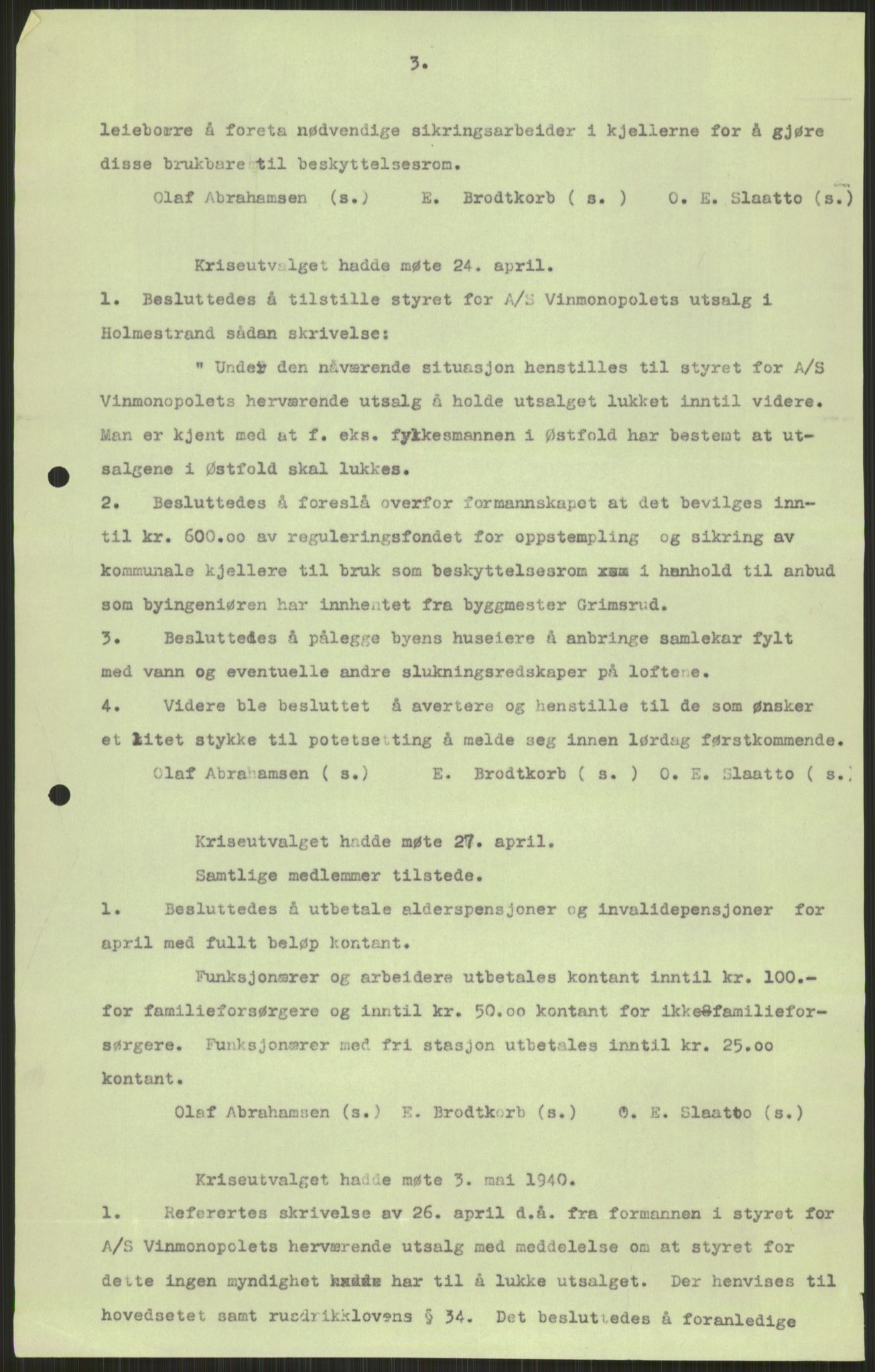 Forsvaret, Forsvarets krigshistoriske avdeling, AV/RA-RAFA-2017/Y/Ya/L0014: II-C-11-31 - Fylkesmenn.  Rapporter om krigsbegivenhetene 1940., 1940, s. 527