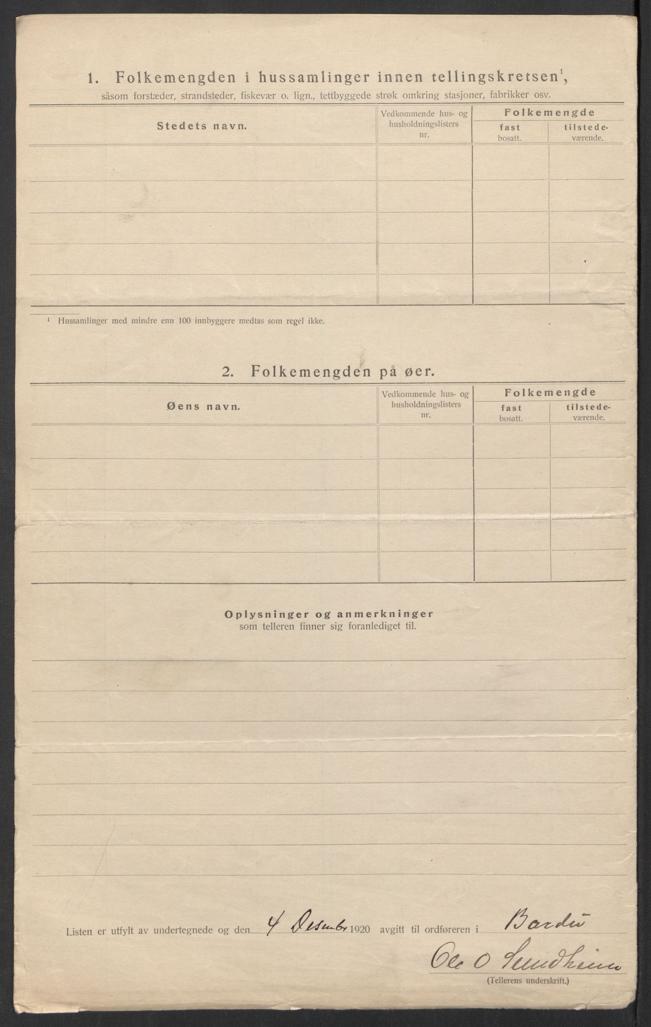 SATØ, Folketelling 1920 for 1922 Bardu herred, 1920, s. 16