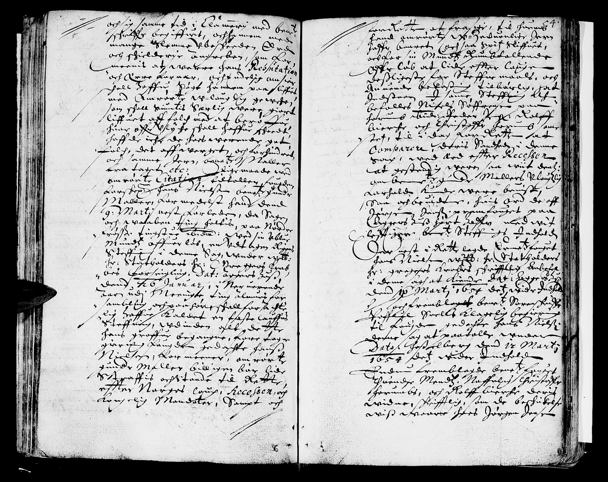 Hadeland, Land og Valdres sorenskriveri, SAH/TING-028/G/Gb/L0003: Tingbok, 1653-1655, s. 53b-54a