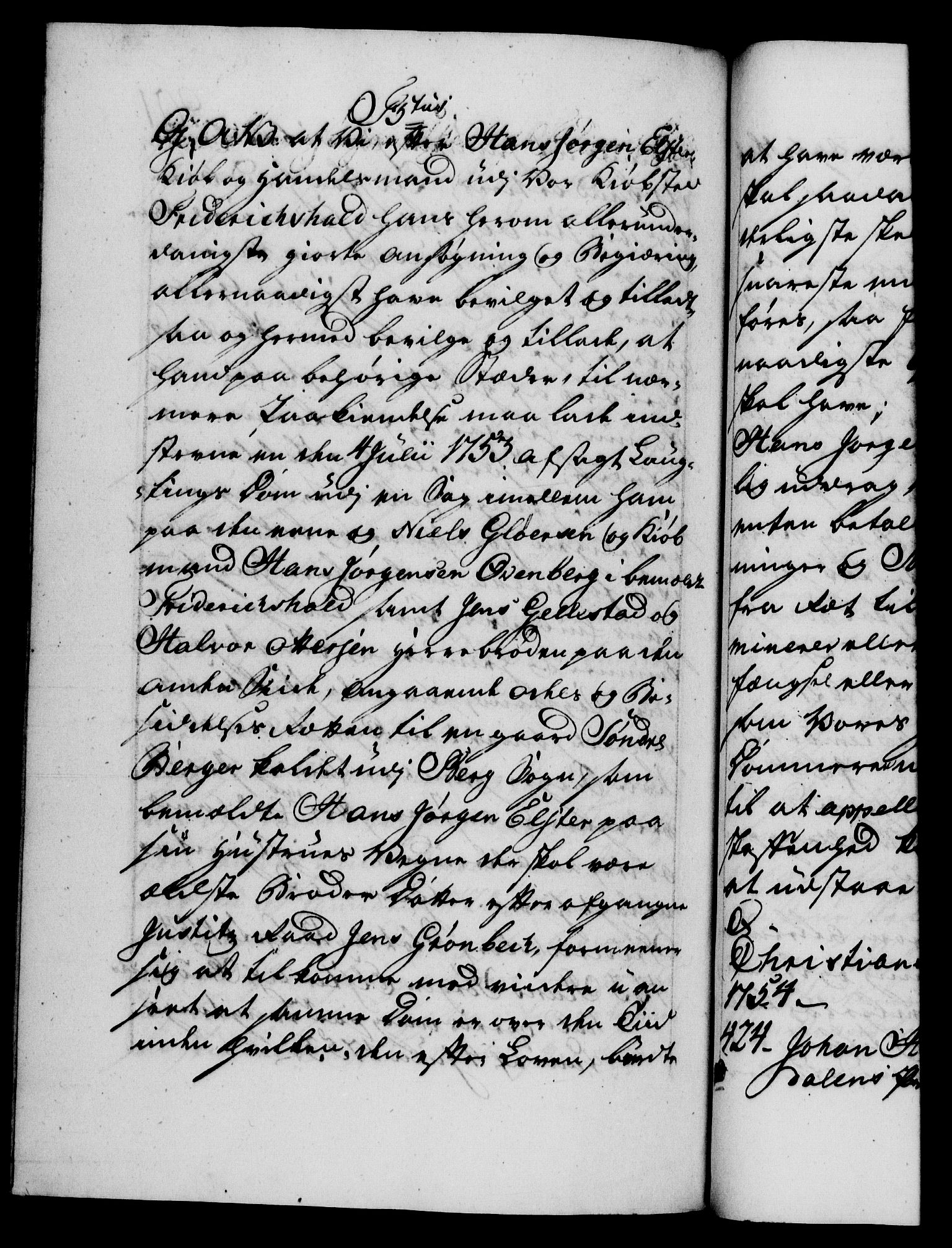 Danske Kanselli 1572-1799, RA/EA-3023/F/Fc/Fca/Fcaa/L0038: Norske registre, 1753-1754, s. 901b