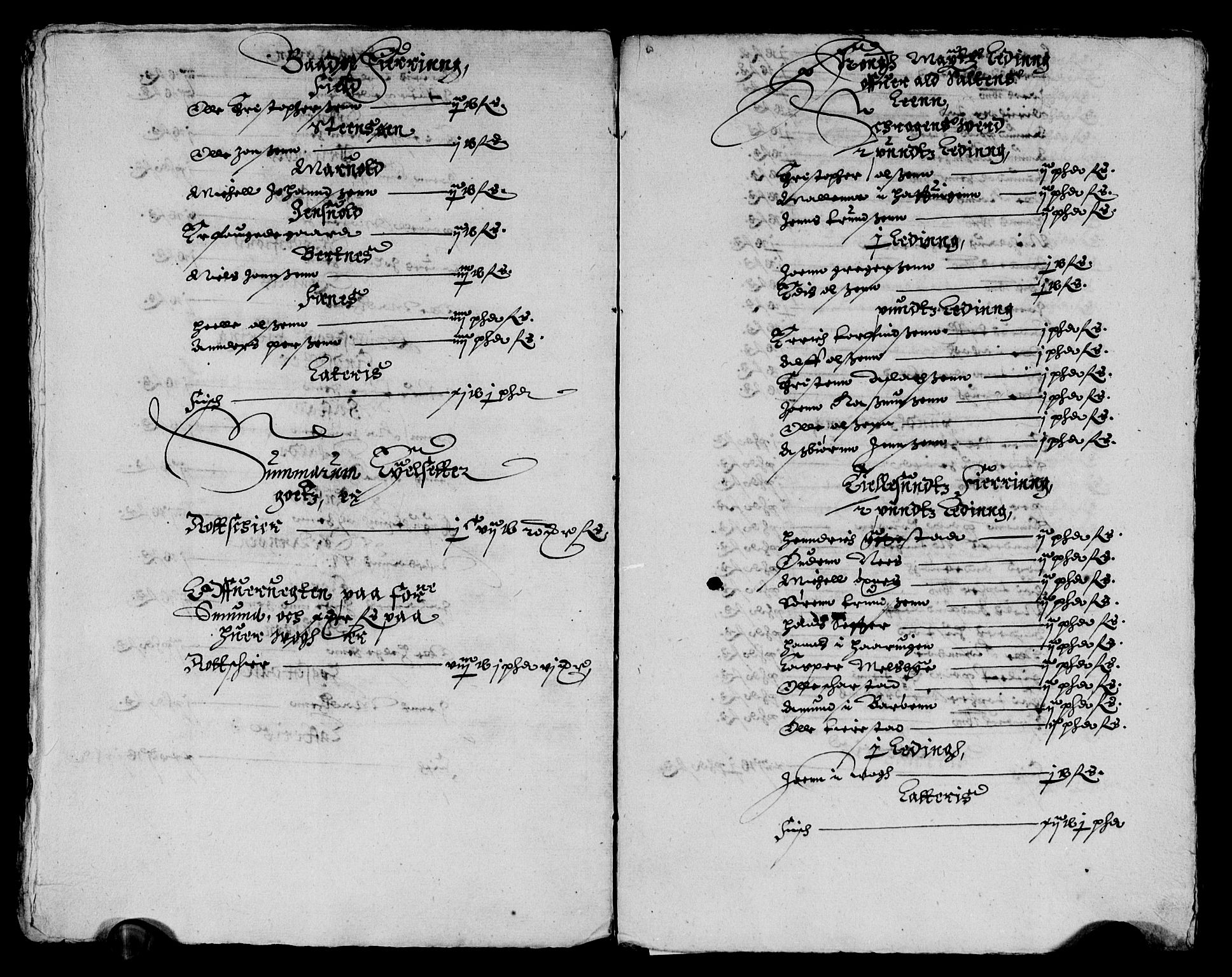 Rentekammeret inntil 1814, Reviderte regnskaper, Lensregnskaper, AV/RA-EA-5023/R/Rb/Rbz/L0027: Nordlandenes len, 1635-1639