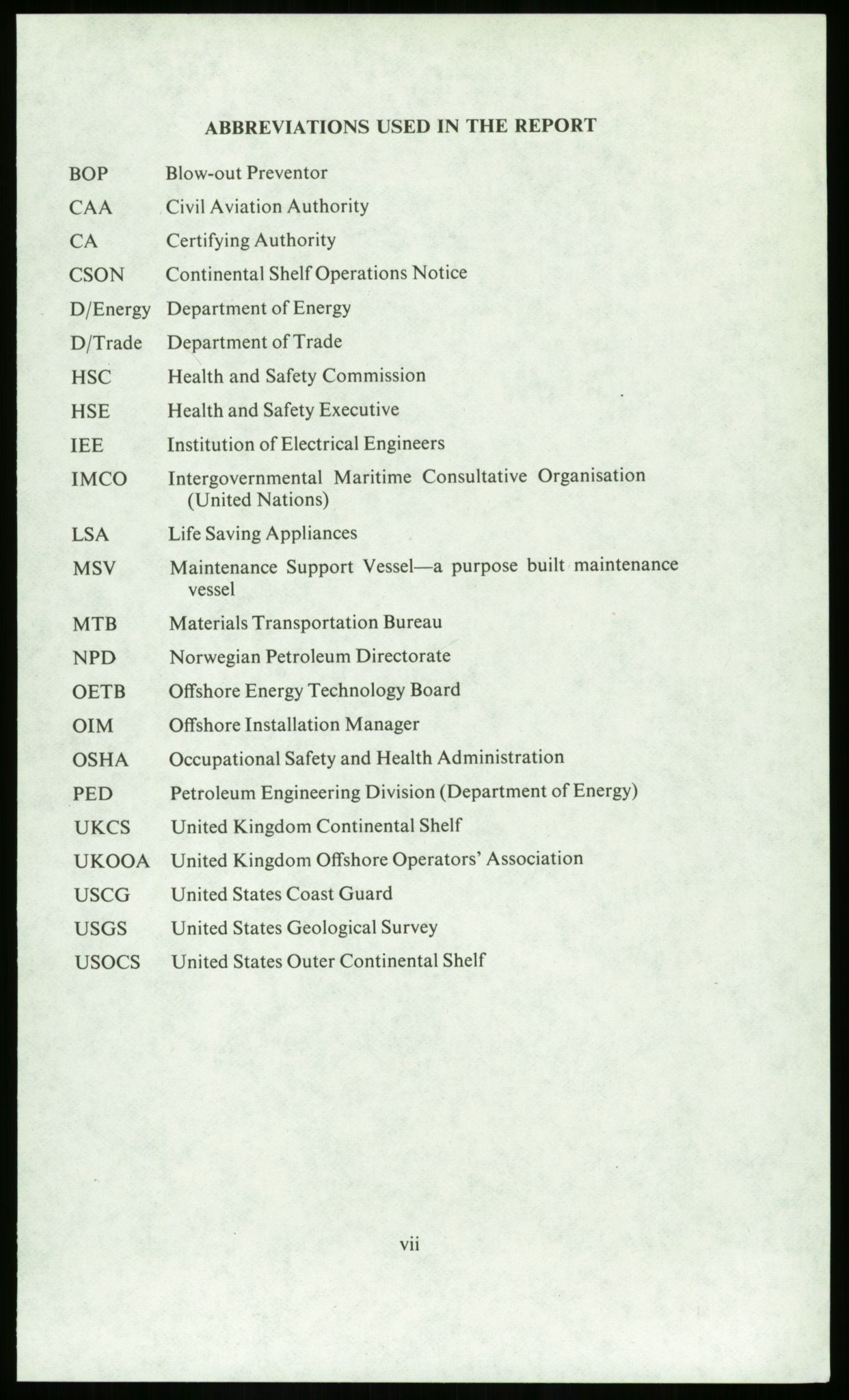 Justisdepartementet, Granskningskommisjonen ved Alexander Kielland-ulykken 27.3.1980, AV/RA-S-1165/D/L0014: J Department of Energy (Doku.liste + J1-J10 av 11)/K Department of Trade (Doku.liste + K1-K4 av 4), 1980-1981, s. 10