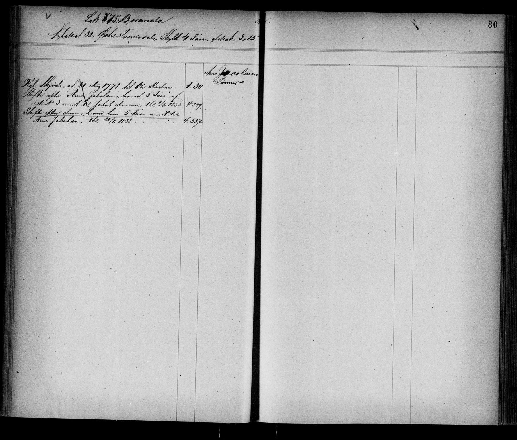 Alta fogderi/sorenskriveri, AV/SATØ-SATØ-5/1/K/Kb/Kba/L0008pantereg: Panteregister nr. 8, 1776, s. 80