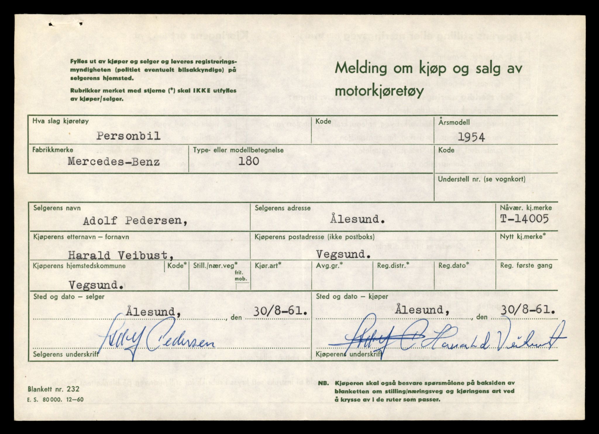 Møre og Romsdal vegkontor - Ålesund trafikkstasjon, AV/SAT-A-4099/F/Fe/L0042: Registreringskort for kjøretøy T 13906 - T 14079, 1927-1998, s. 1371
