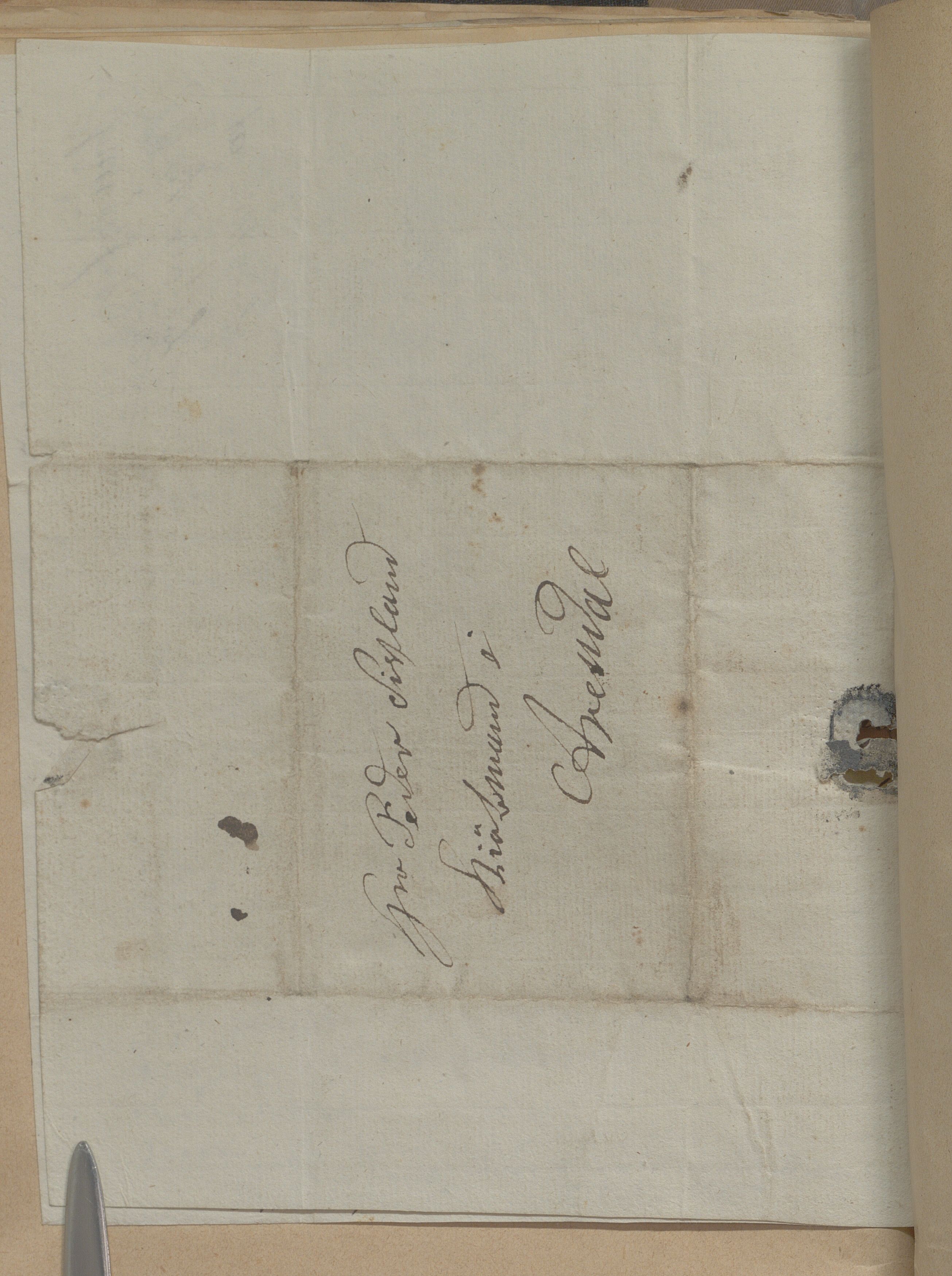 Heggtveitsamlingen, TMF/A-1007/H/L0050: Innbundne brev, Ms A, med innlagt registratur. , 1800-1850