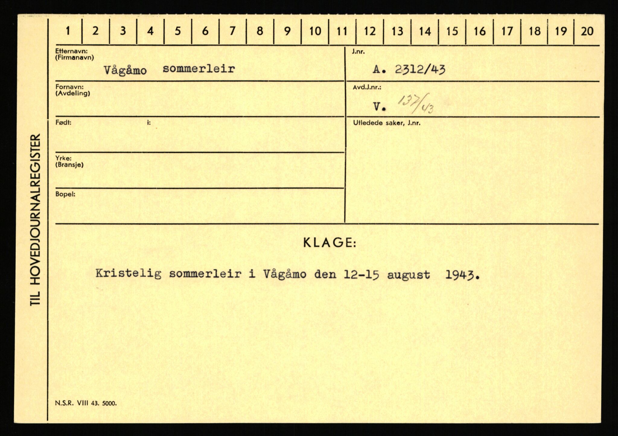 Statspolitiet - Hovedkontoret / Osloavdelingen, AV/RA-S-1329/C/Ca/L0016: Uberg - Øystese, 1943-1945, s. 425