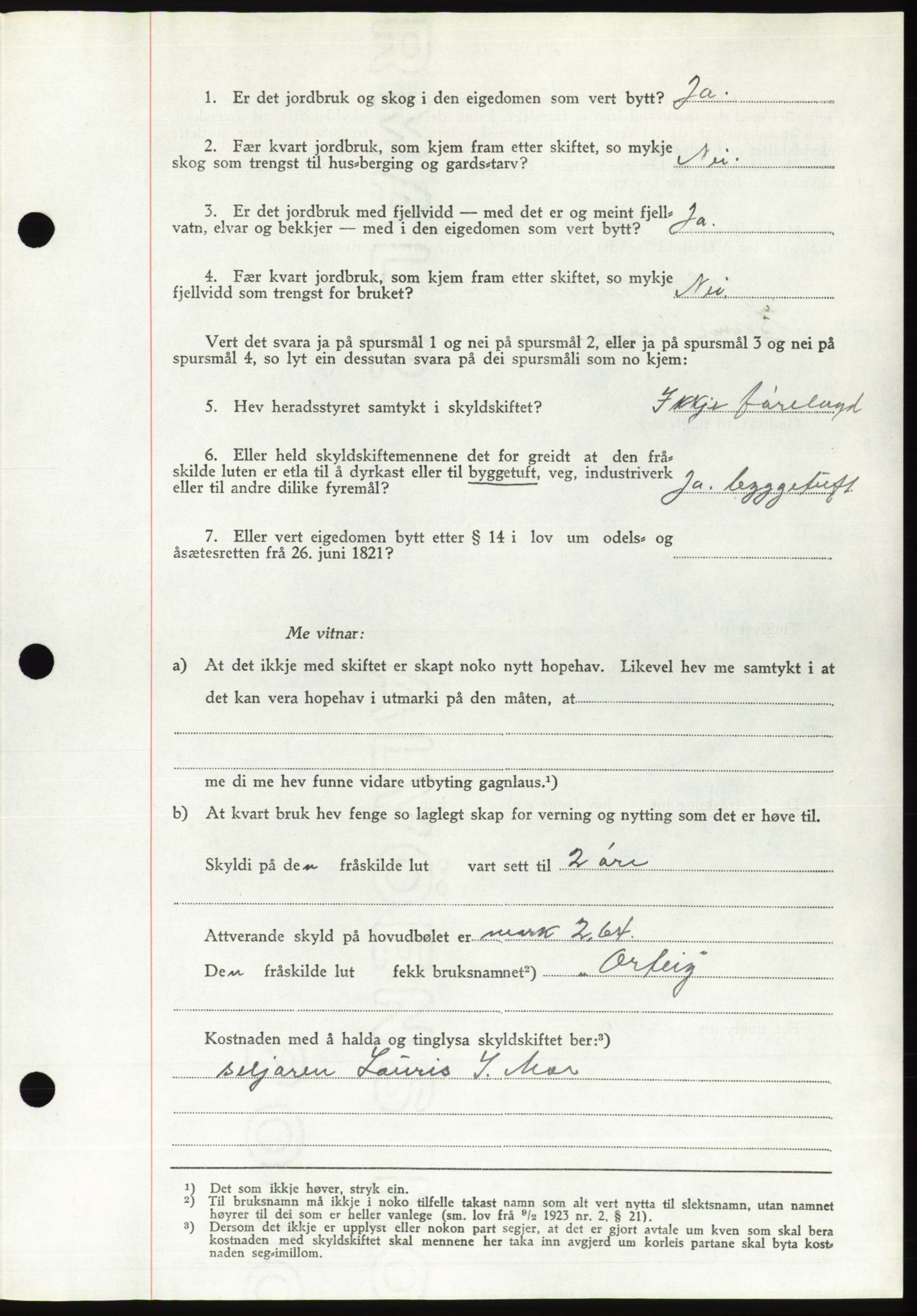 Søre Sunnmøre sorenskriveri, AV/SAT-A-4122/1/2/2C/L0081: Pantebok nr. 7A, 1947-1948, Dagboknr: 1276/1947