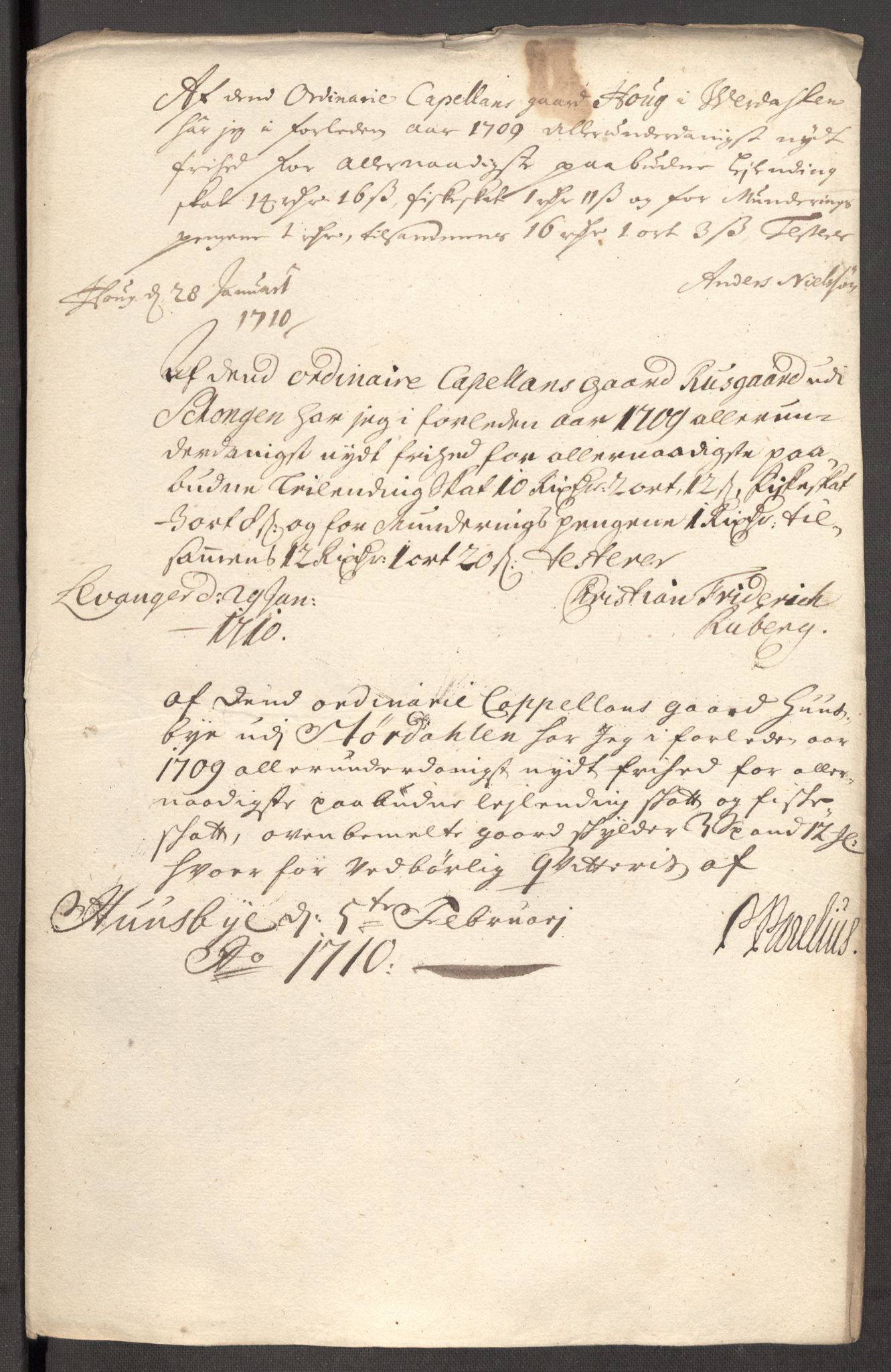 Rentekammeret inntil 1814, Reviderte regnskaper, Fogderegnskap, RA/EA-4092/R62/L4199: Fogderegnskap Stjørdal og Verdal, 1709, s. 209