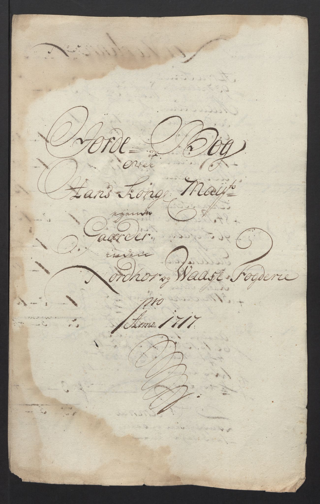 Rentekammeret inntil 1814, Reviderte regnskaper, Fogderegnskap, RA/EA-4092/R51/L3201: Fogderegnskap Nordhordland og Voss, 1717, s. 38