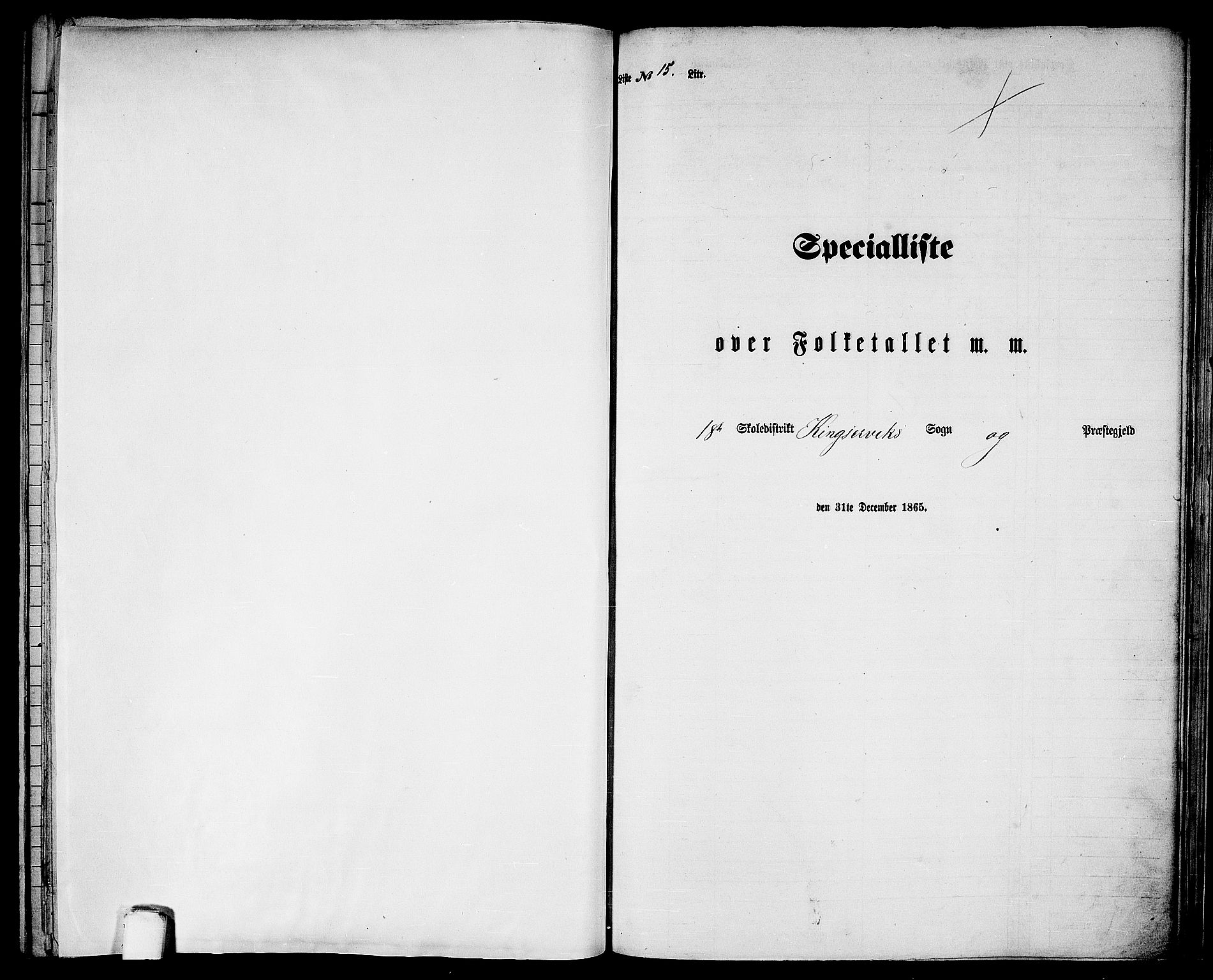 RA, Folketelling 1865 for 1230P Kinsarvik prestegjeld, 1865, s. 201