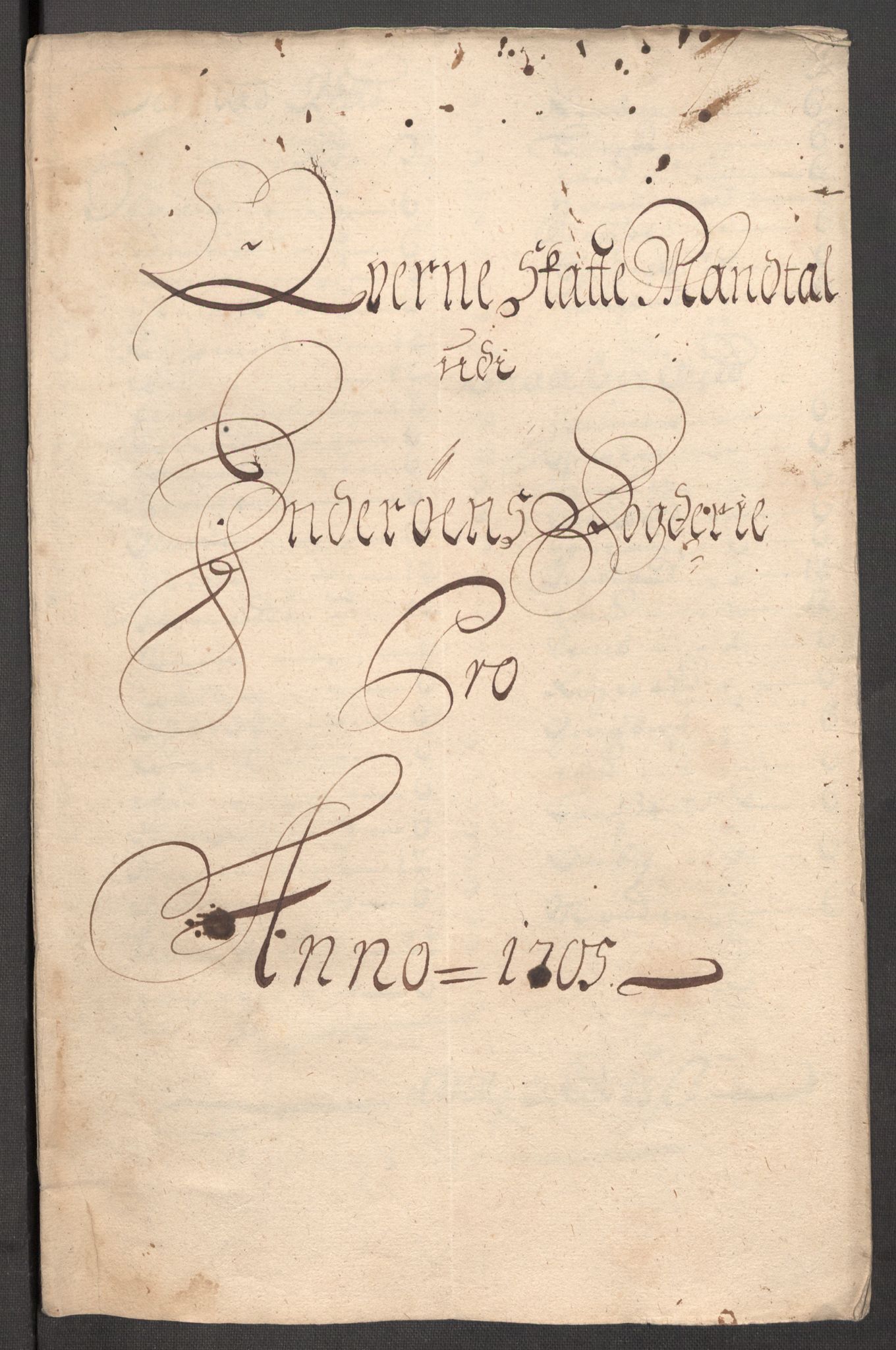 Rentekammeret inntil 1814, Reviderte regnskaper, Fogderegnskap, AV/RA-EA-4092/R63/L4314: Fogderegnskap Inderøy, 1705, s. 119