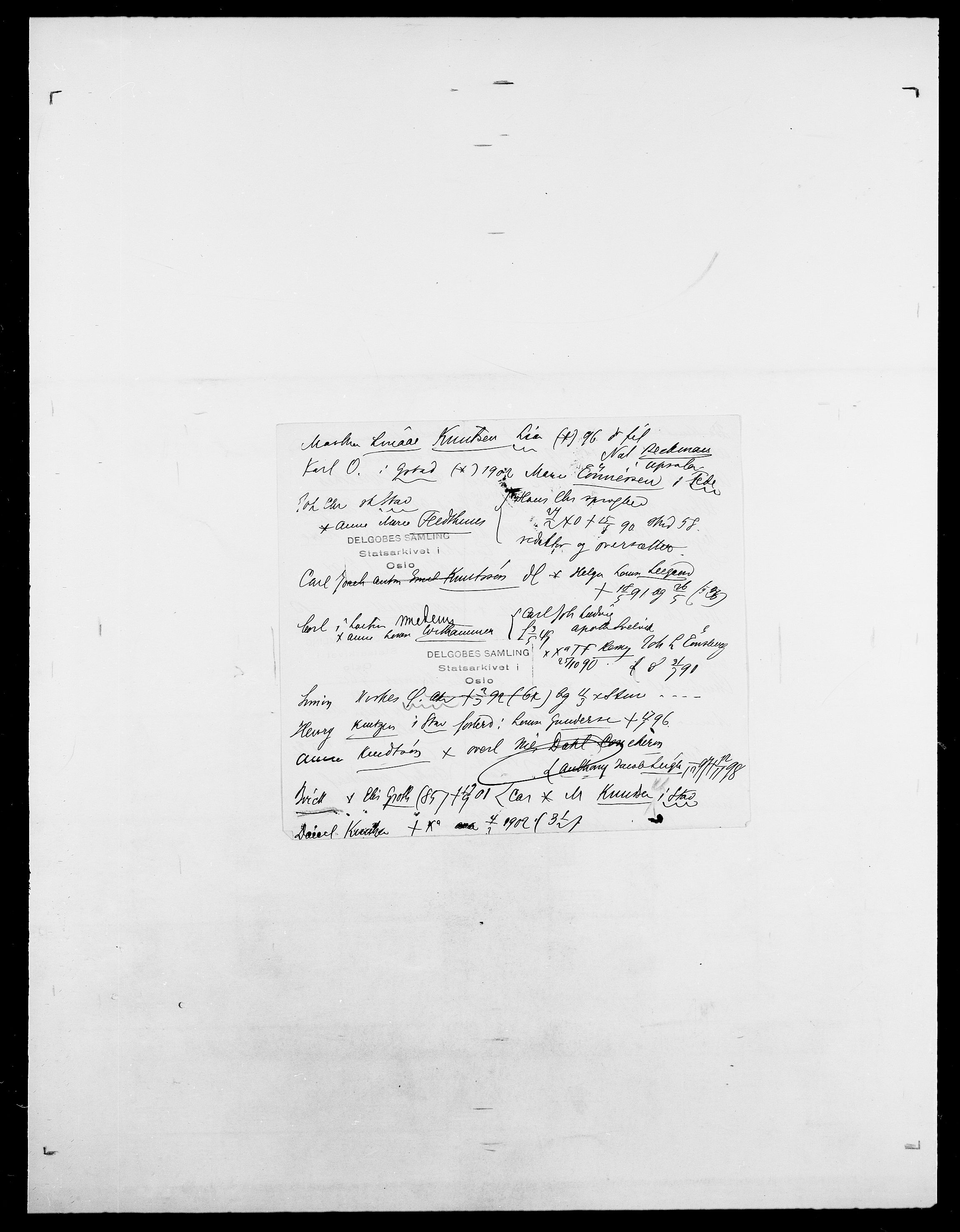 Delgobe, Charles Antoine - samling, AV/SAO-PAO-0038/D/Da/L0021: Klagenberg - Kristoft, s. 400