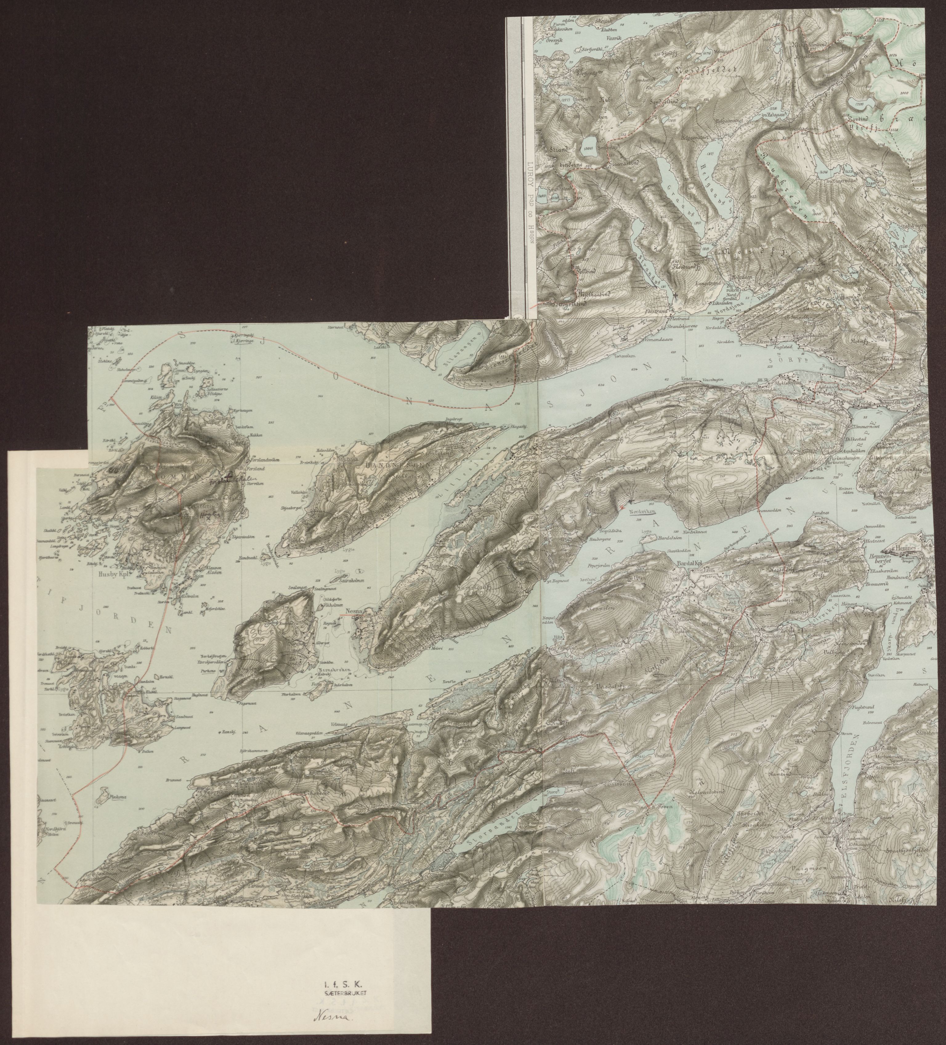 Instituttet for sammenlignende kulturforskning, AV/RA-PA-0424/F/Fc/L0016/0002: Eske B16: / Nordland (perm XLVII), 1932-1936